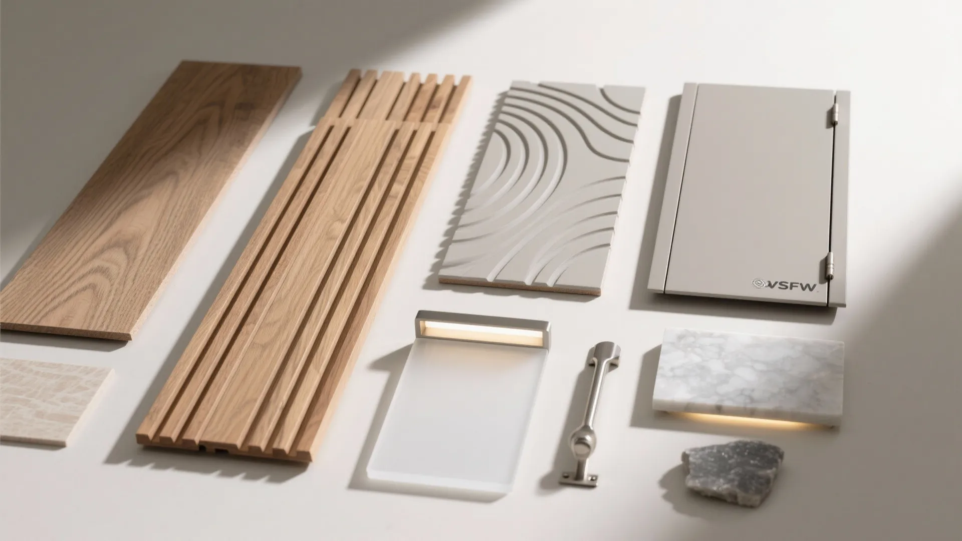 Wave-Slat Hybrid: Curves Meet Slim Wood Battens