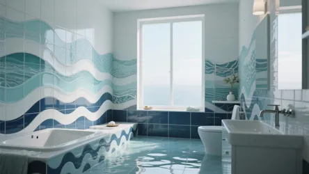 10 Wave Tile Bathroom Ideas