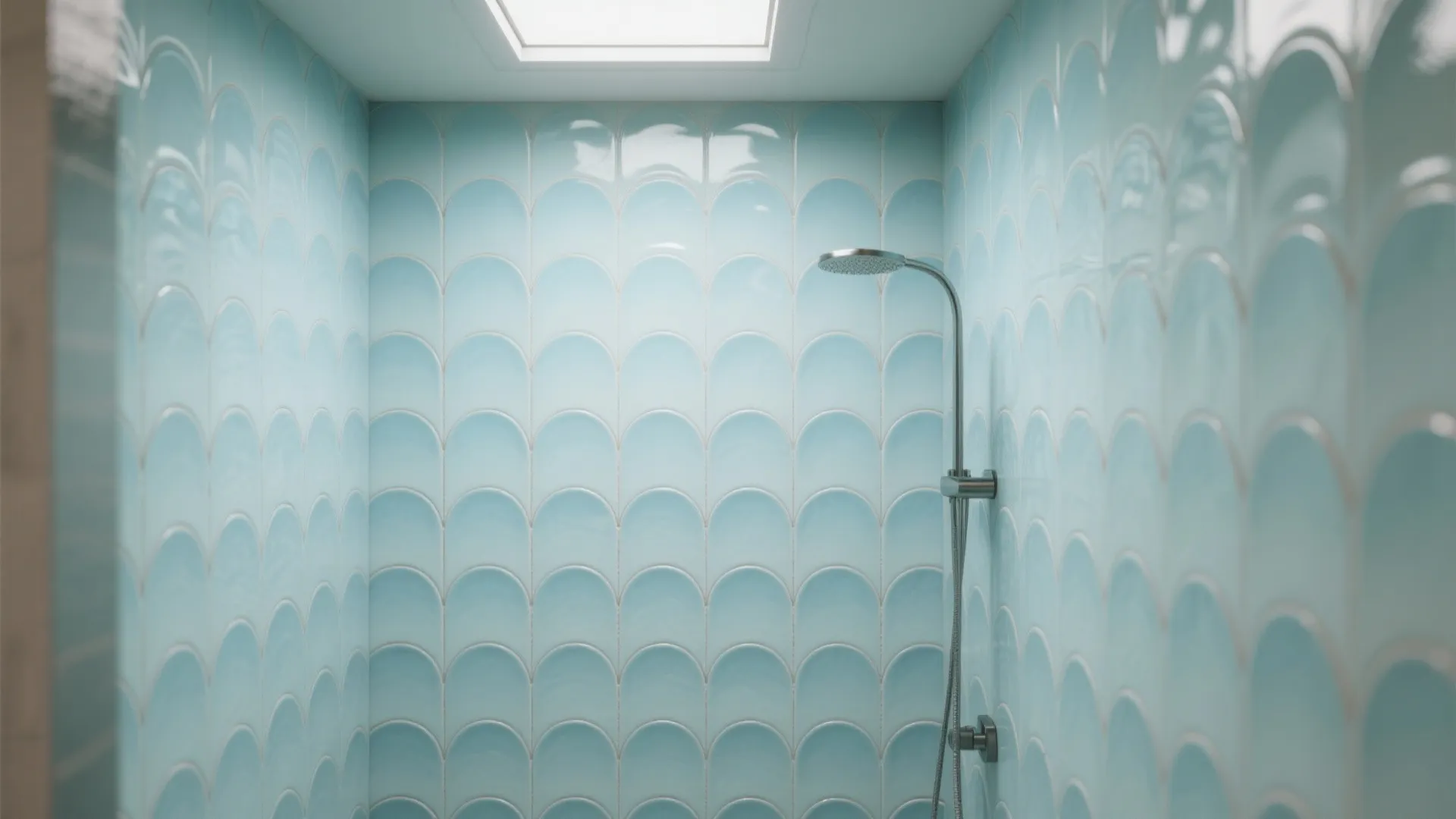 1. Wave-pattern tiles to suggest motion