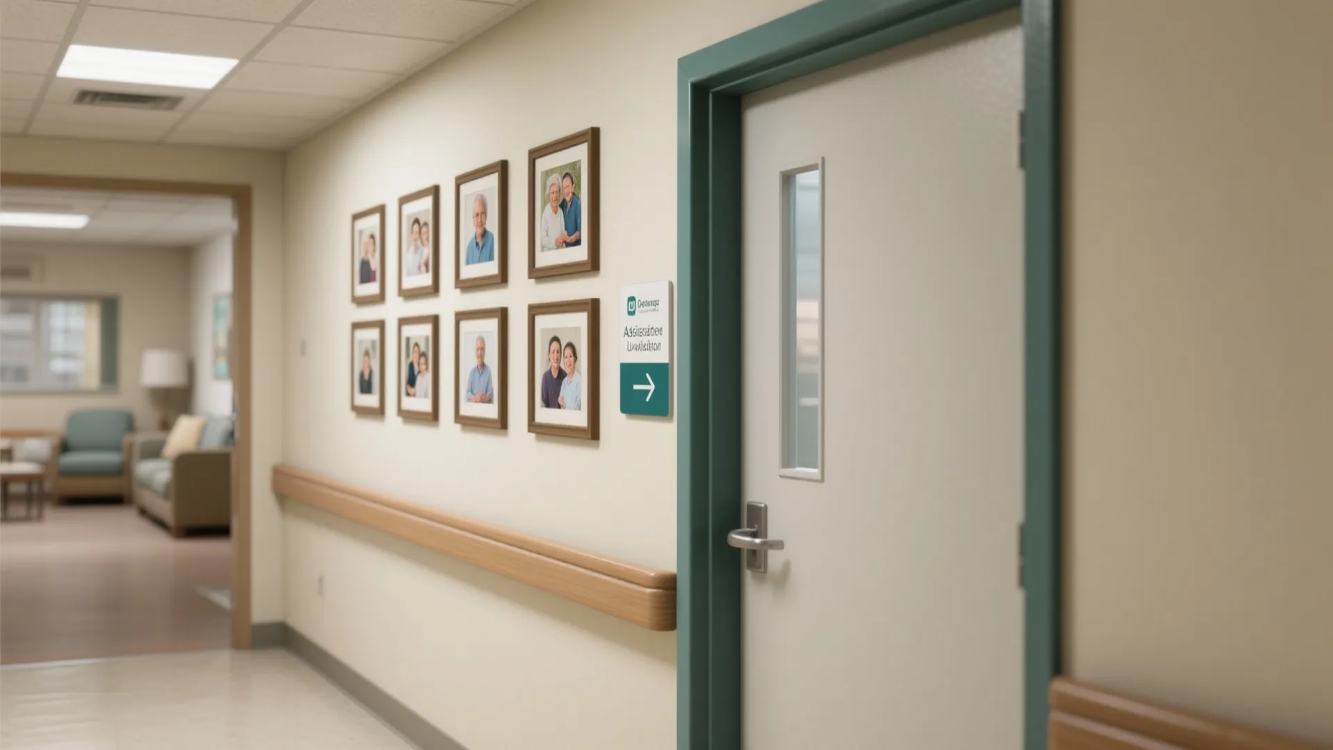 4. Clear wayfinding with contrasting colors and functional art