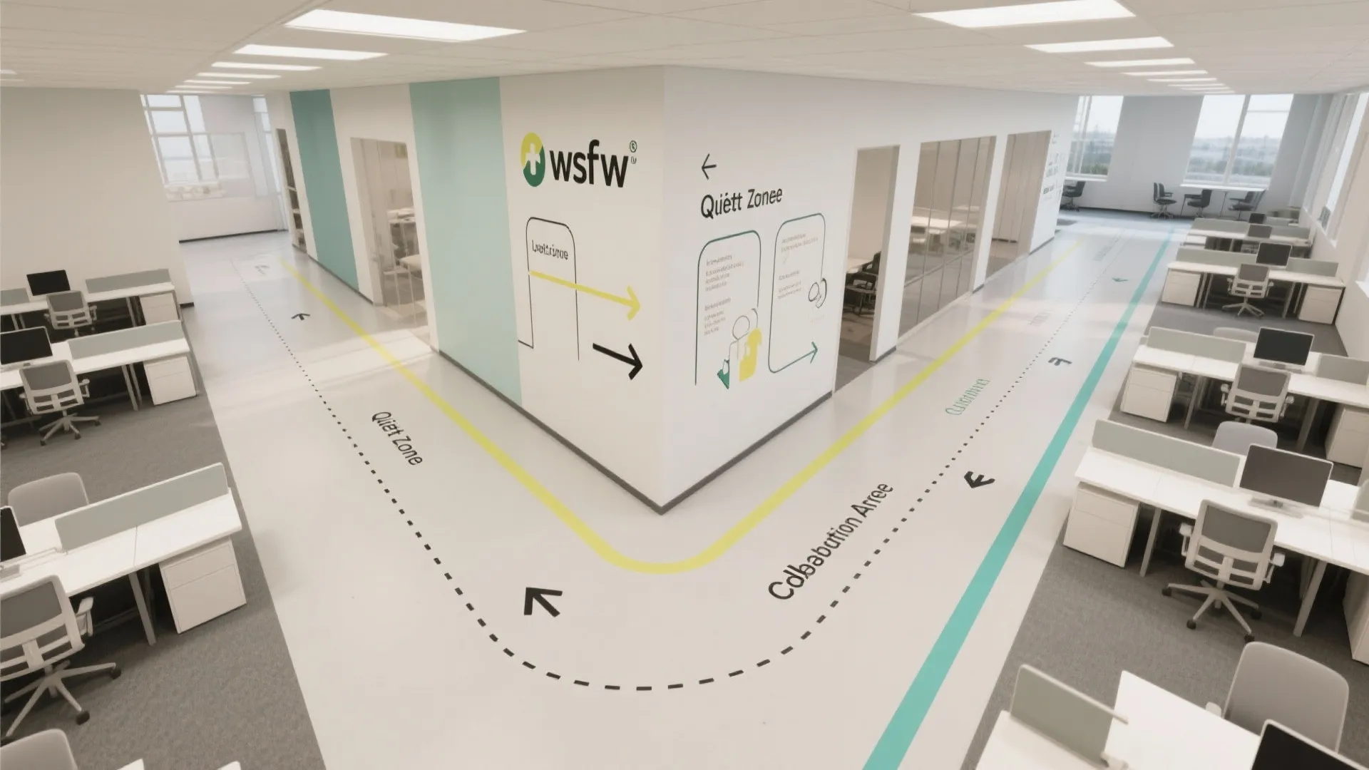 Wayfinding and Zoning Decals