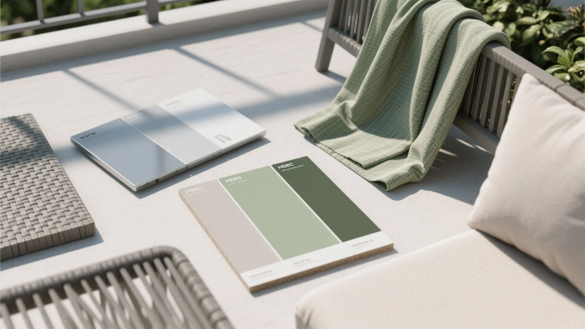 Weather-resistant materials: aluminum, HDPE, and performance fabric