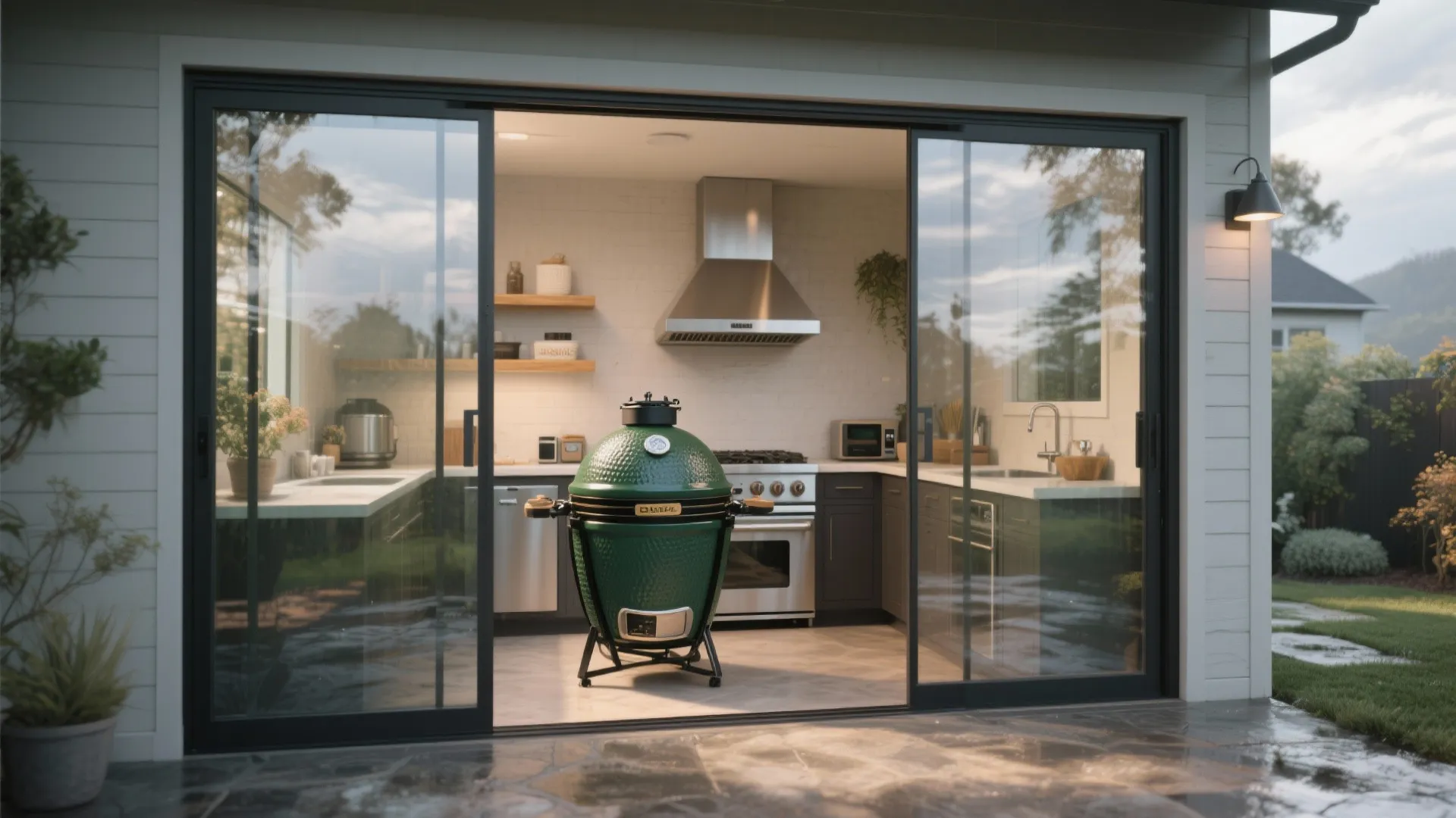 4. Weather-Ready Nook with Sliding Doors