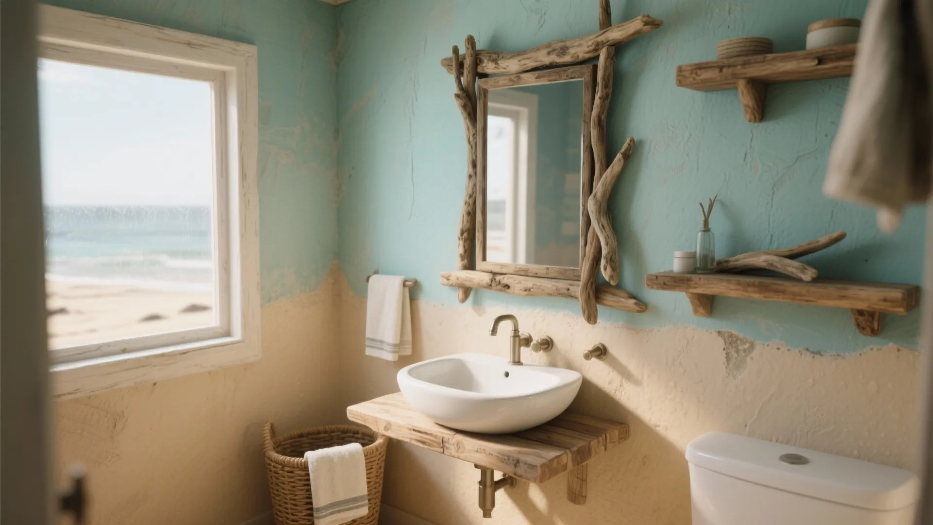 Weathered Wood and Driftwood Accents
