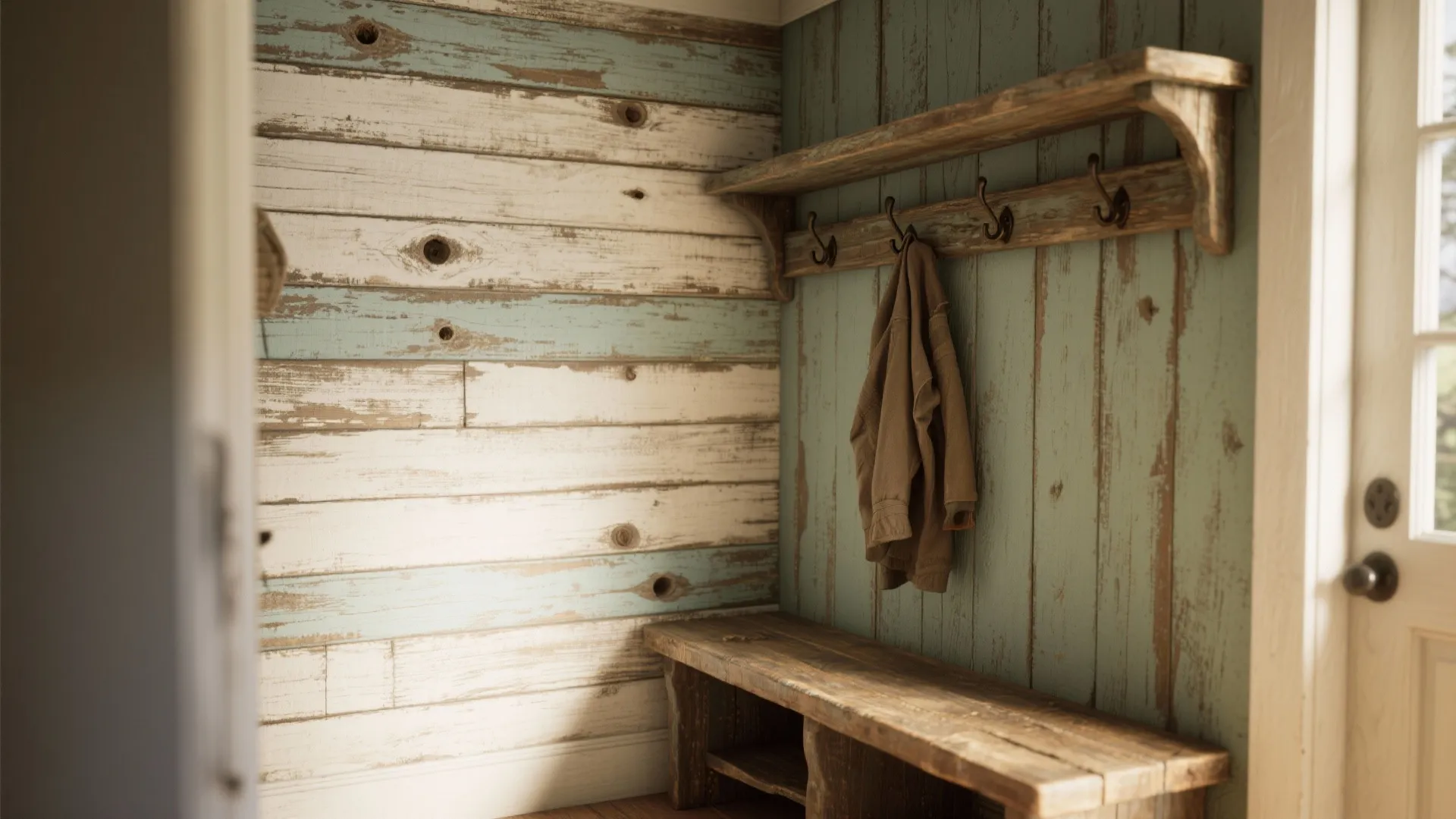 2. Weathered Wood Plank Illusion