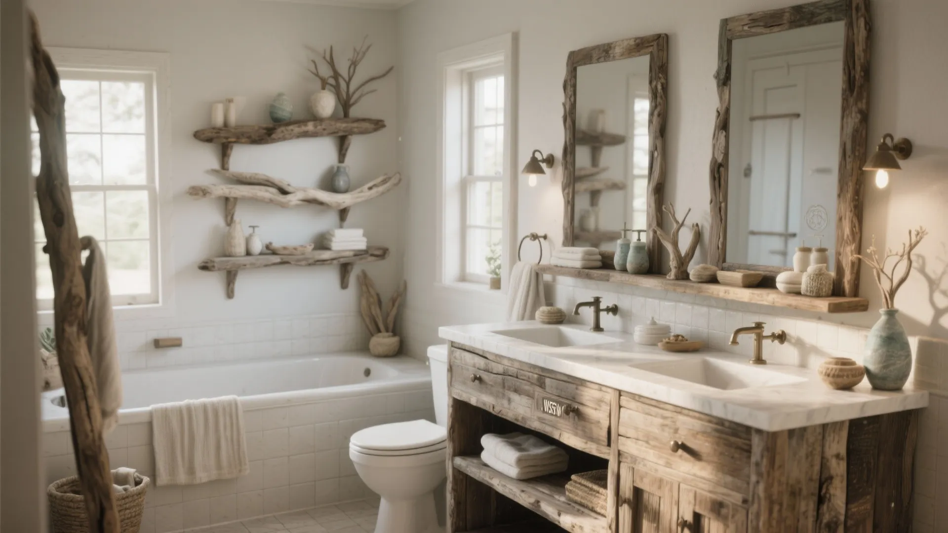 4. Weathered Wood Elements