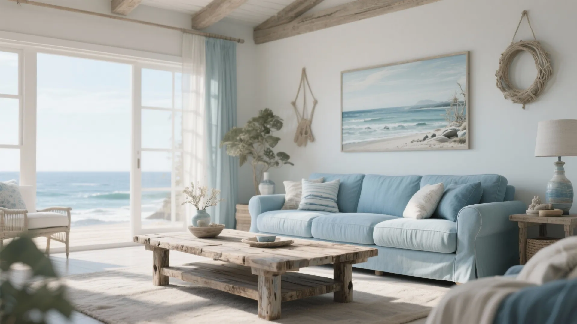 2. Weathered Wood Furniture