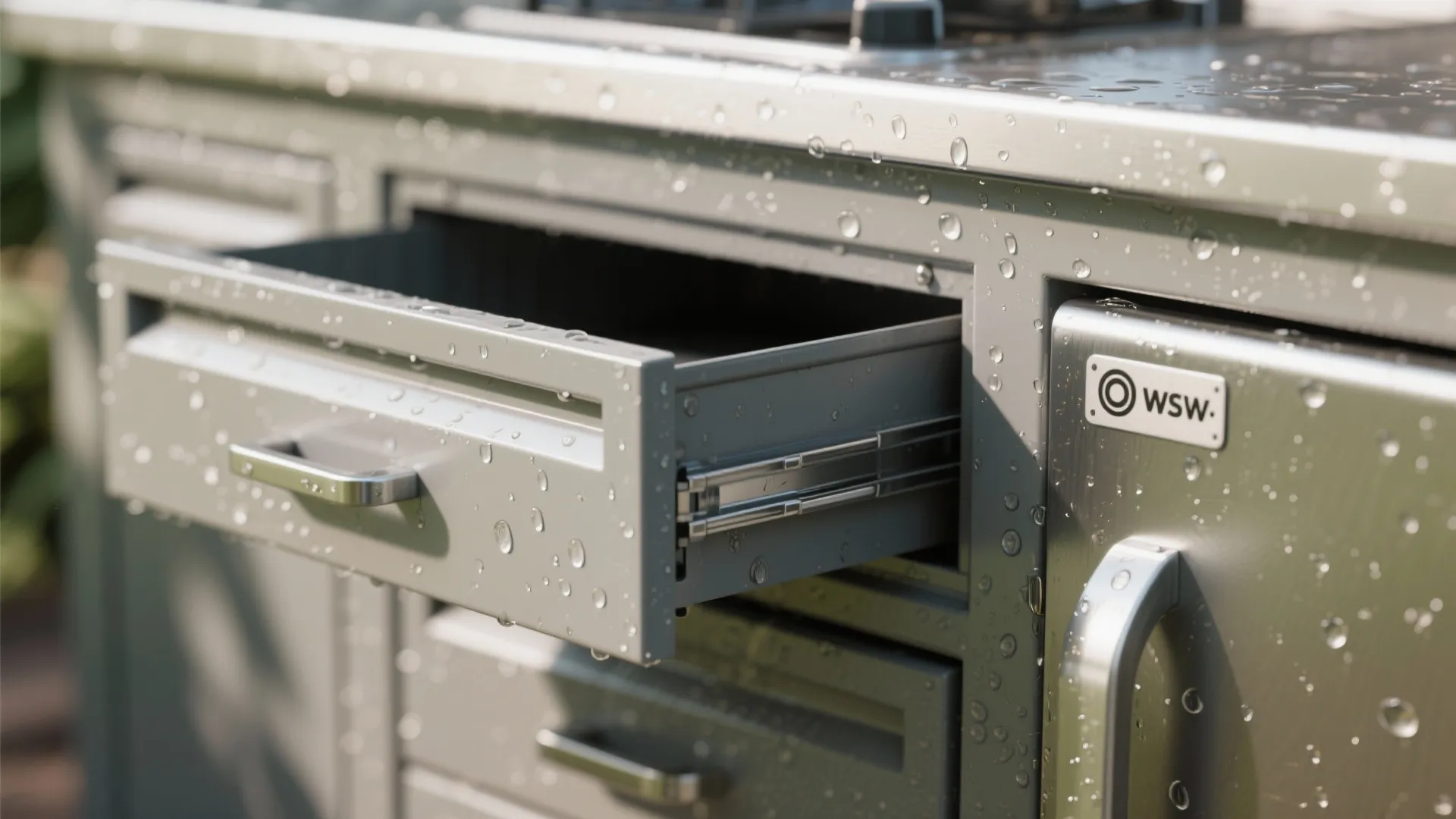 3. Weatherproof storage and integrated refrigeration