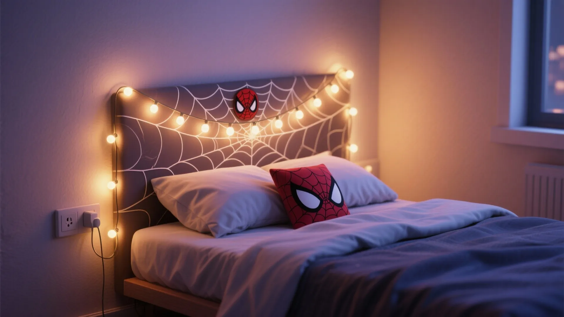 3. Web-String LED with Integrated Night Light
