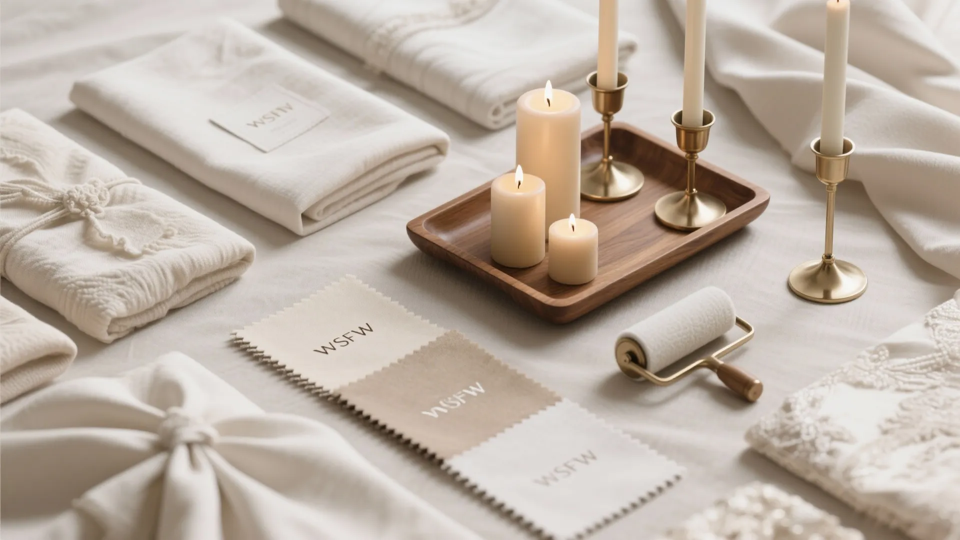 Layered Candles & Soft Textiles