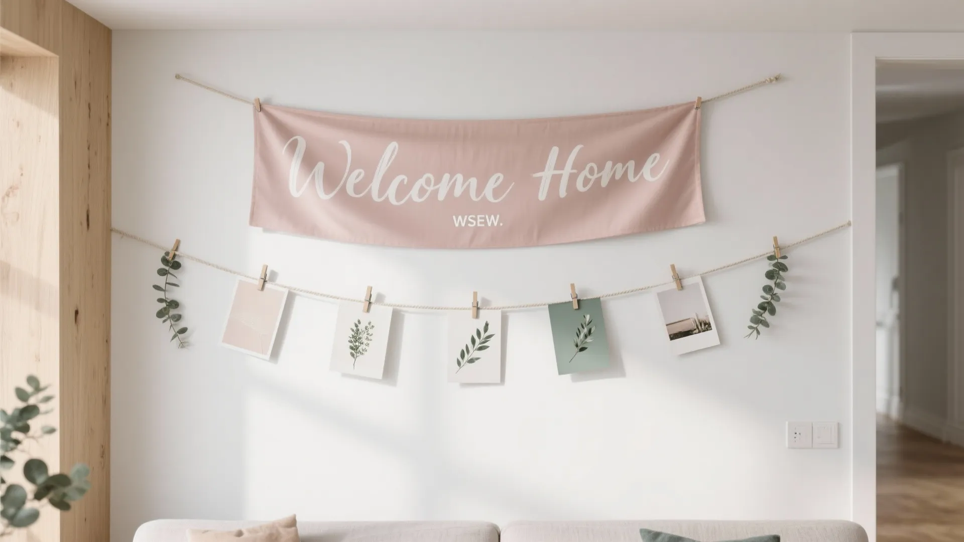 Welcome Banner + Photo Timeline Wall