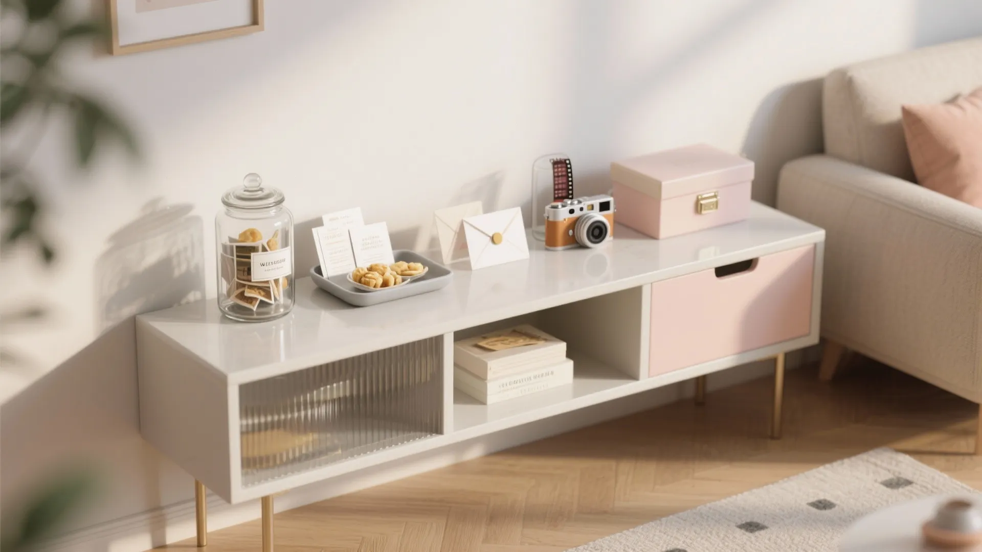 Welcome Table: Memory Jar, Treats, and Polaroids