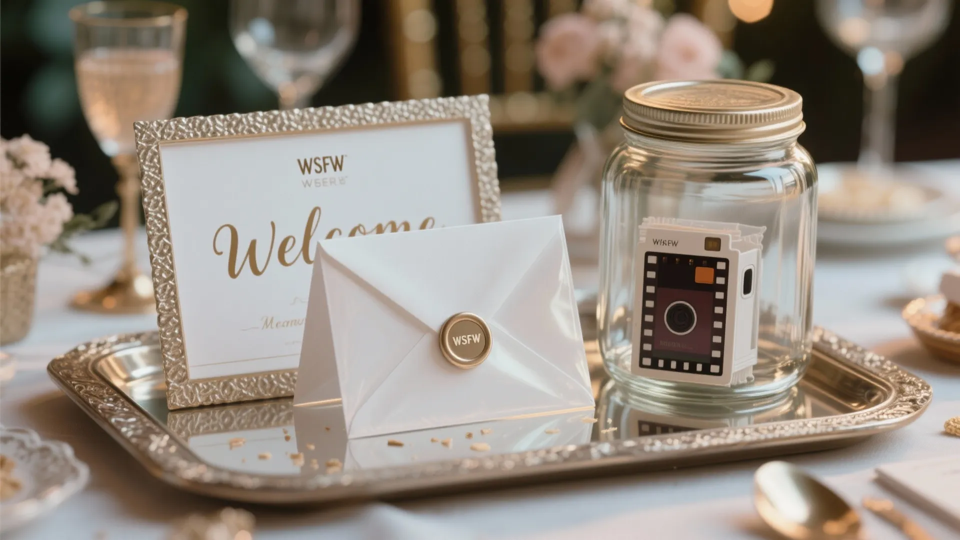 Welcome Table: Memory Jar, Treats, and Polaroids
