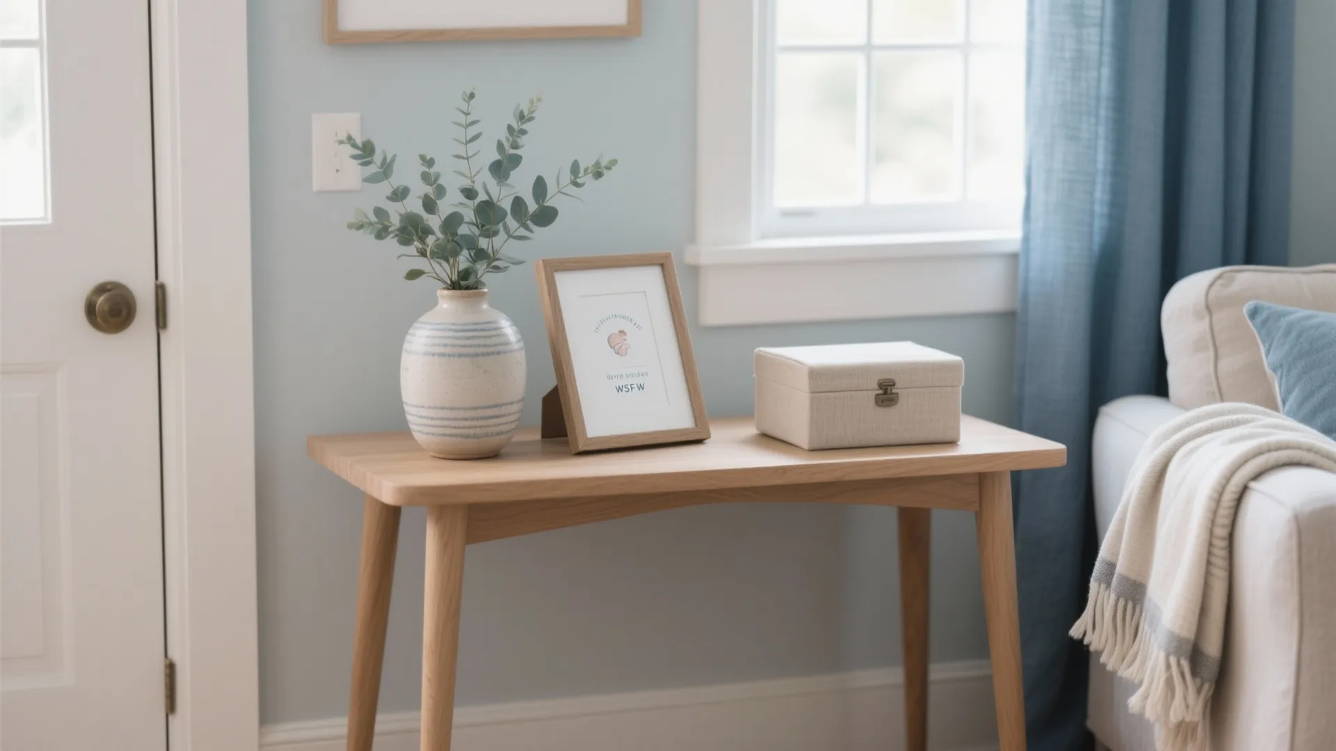 Welcome-home vignette and personalized touches