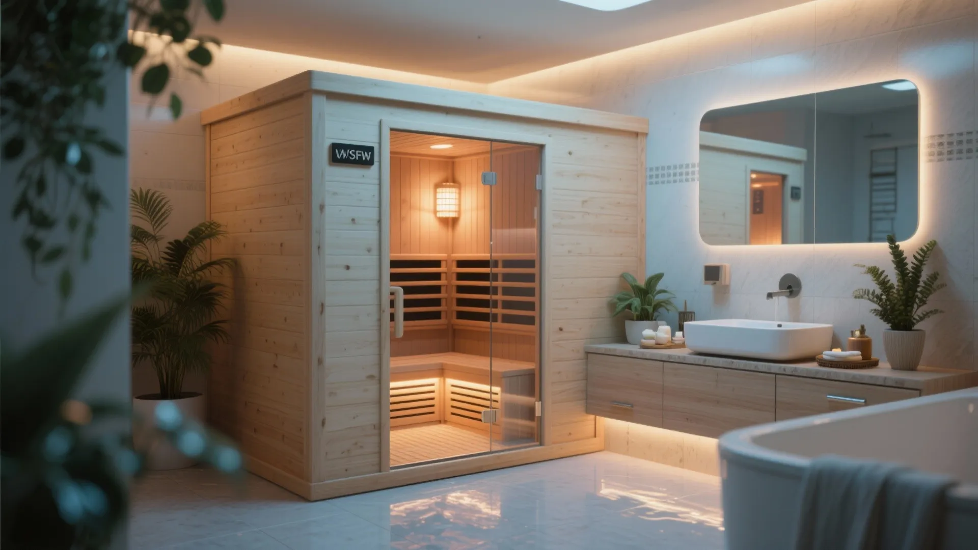 5. Blend the sauna into a wellness niche