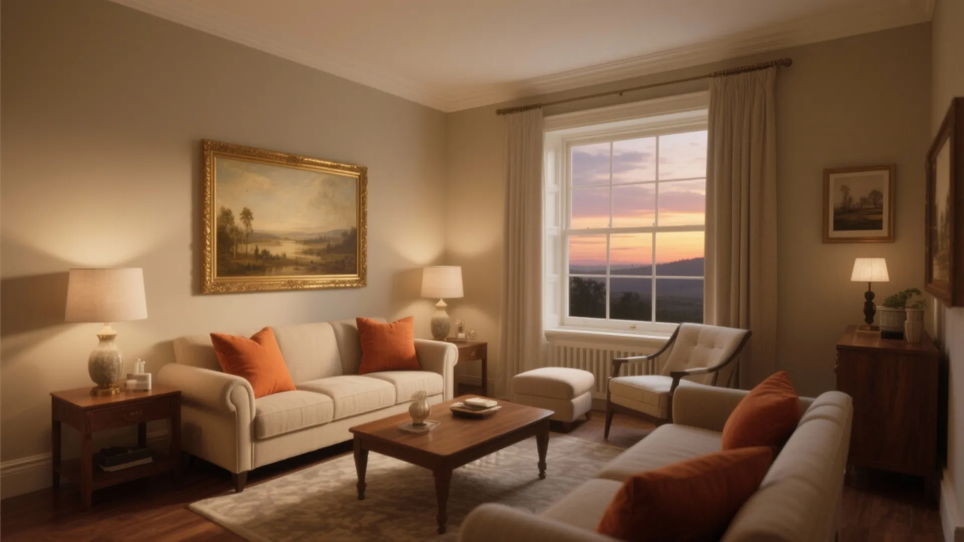 West-Facing Warmth: Earthy Terracotta, Beige, and Muted Gold