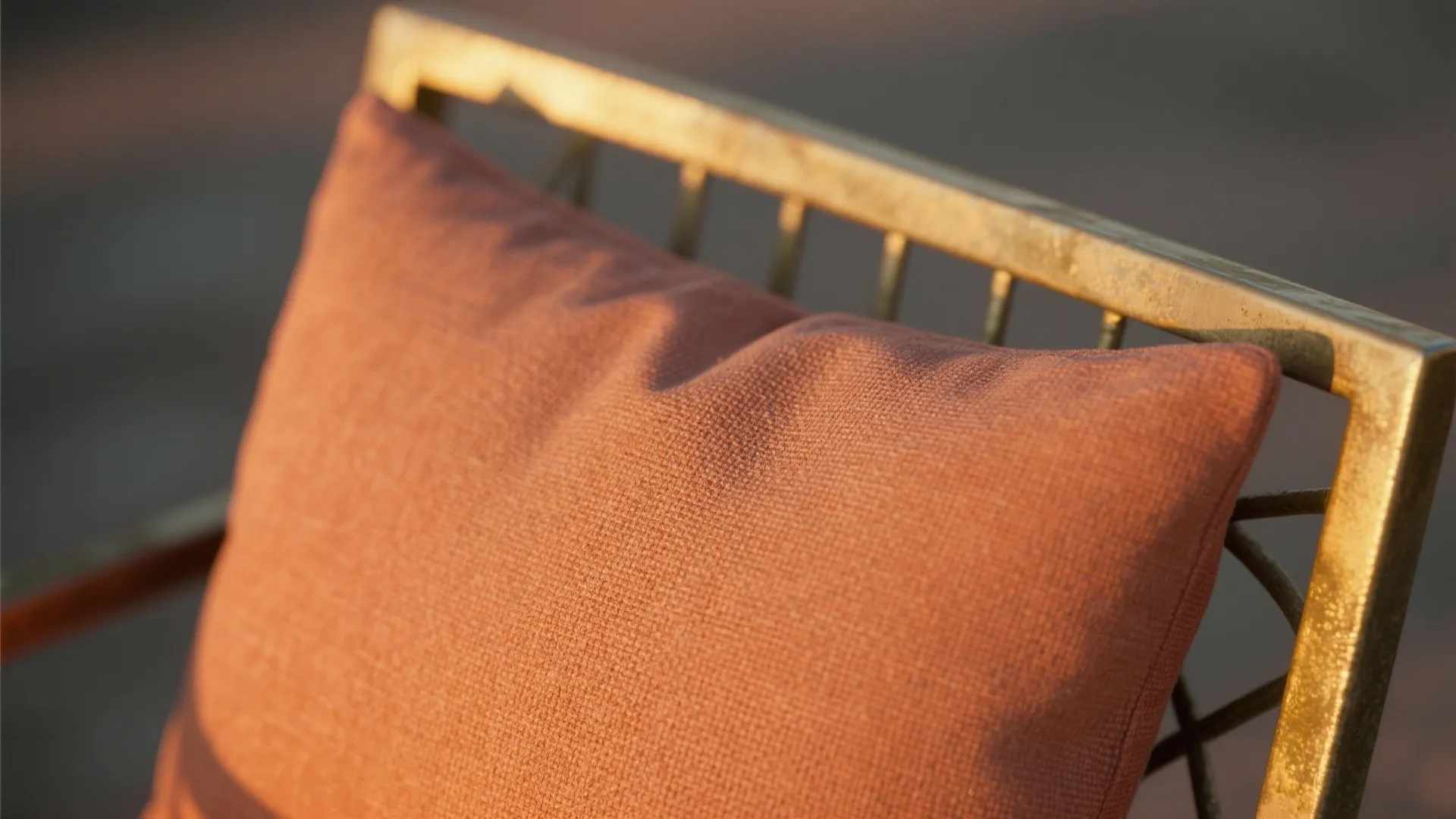 West-Facing Warmth: Earthy Terracotta, Beige, and Muted Gold