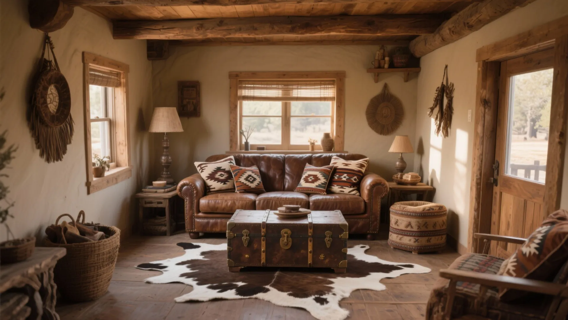 10 Western Themed Decorating Ideas for Living Rooms: Bring rustic charm and cowboy spirit into your living room with these creative western design inspirations
