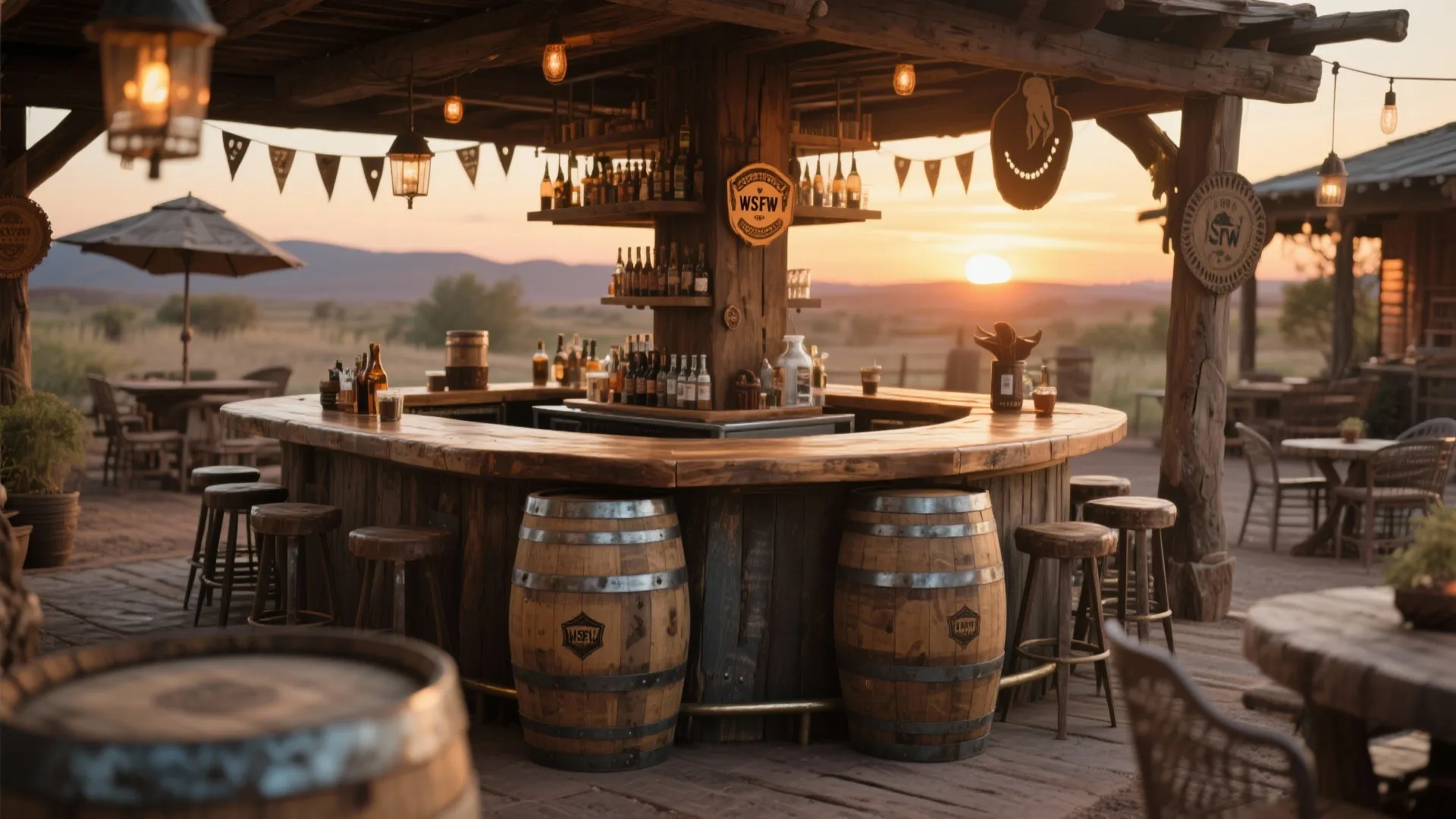 Tip 8: Outdoor Bar with Western Twist