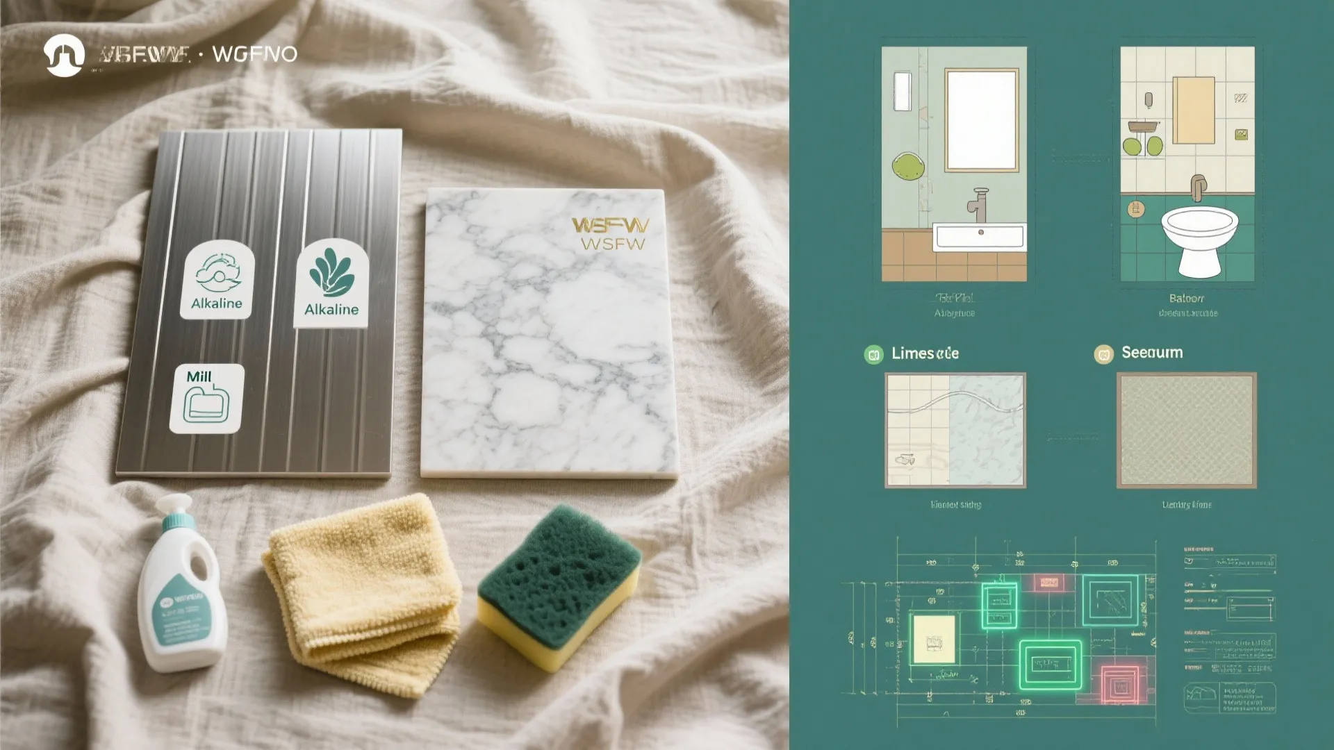 水回りは“素材×洗剤”で時短と美観を両立（日式の繊細さ）