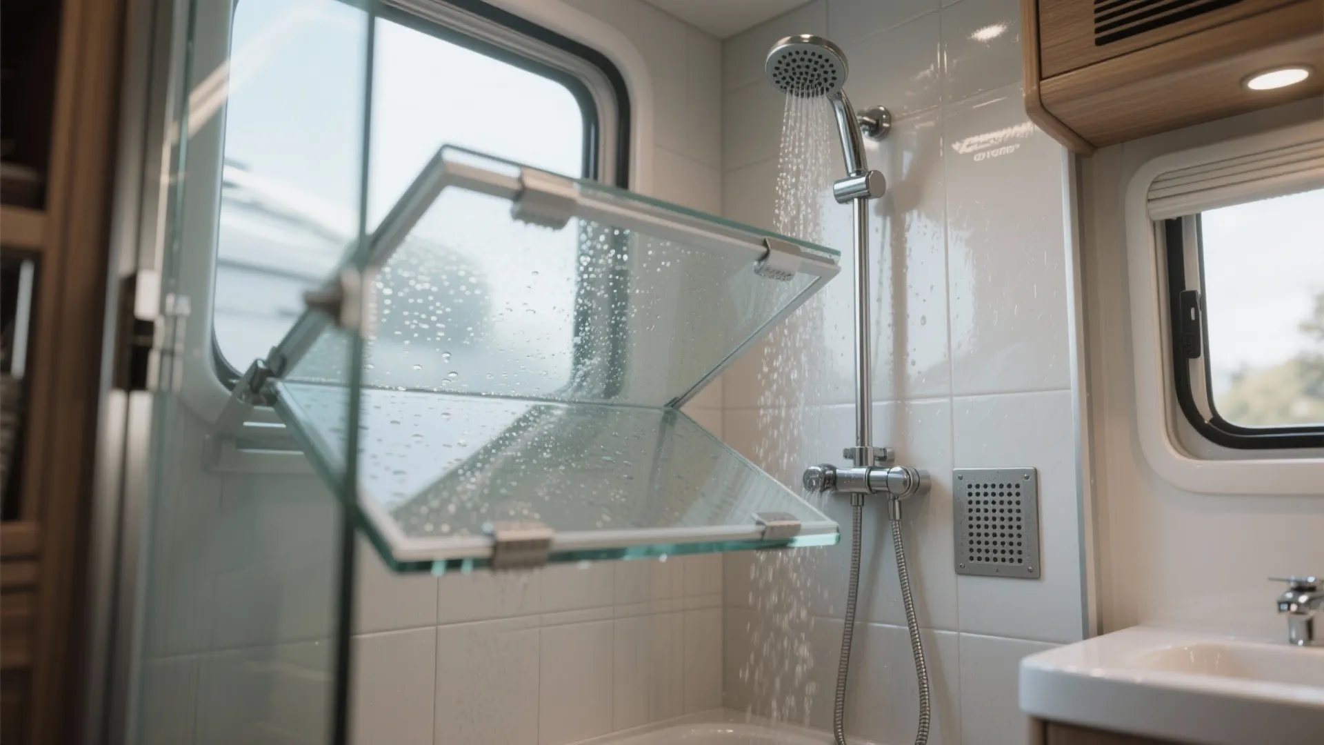 1. Wet Bath with Foldaway Glass