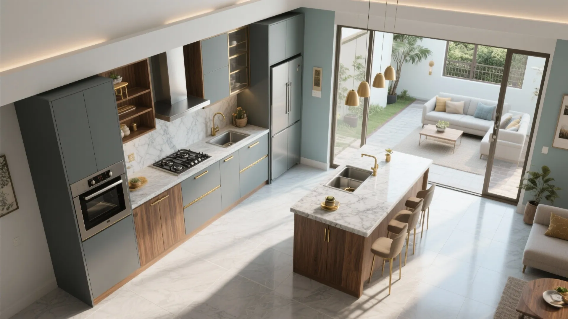 [Section: Inspiration 3] The Culinary Suite: Wet + Dry Kitchen That Works Hard