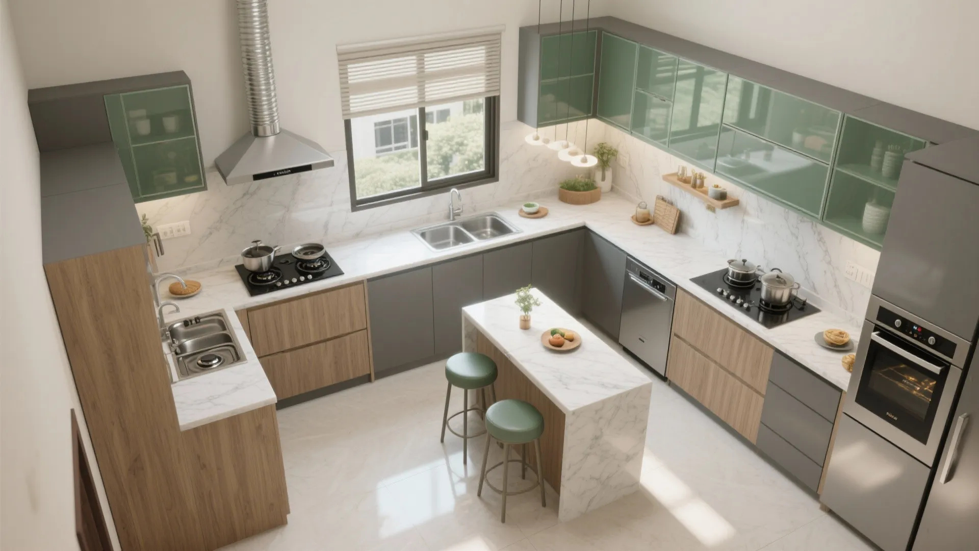 Two Kitchens, One Home: Wet + Dry With Ventilation