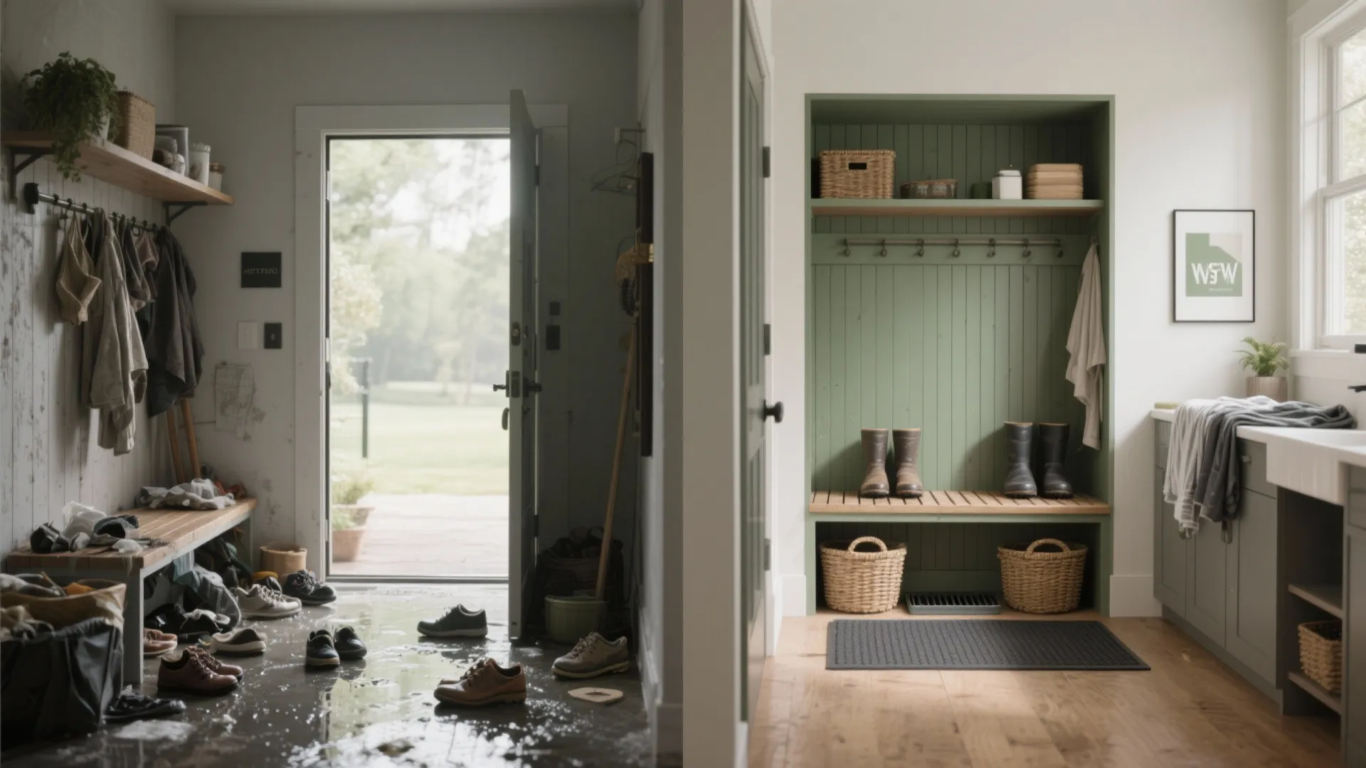 4. Wet vs. dry zoning with a boot nook