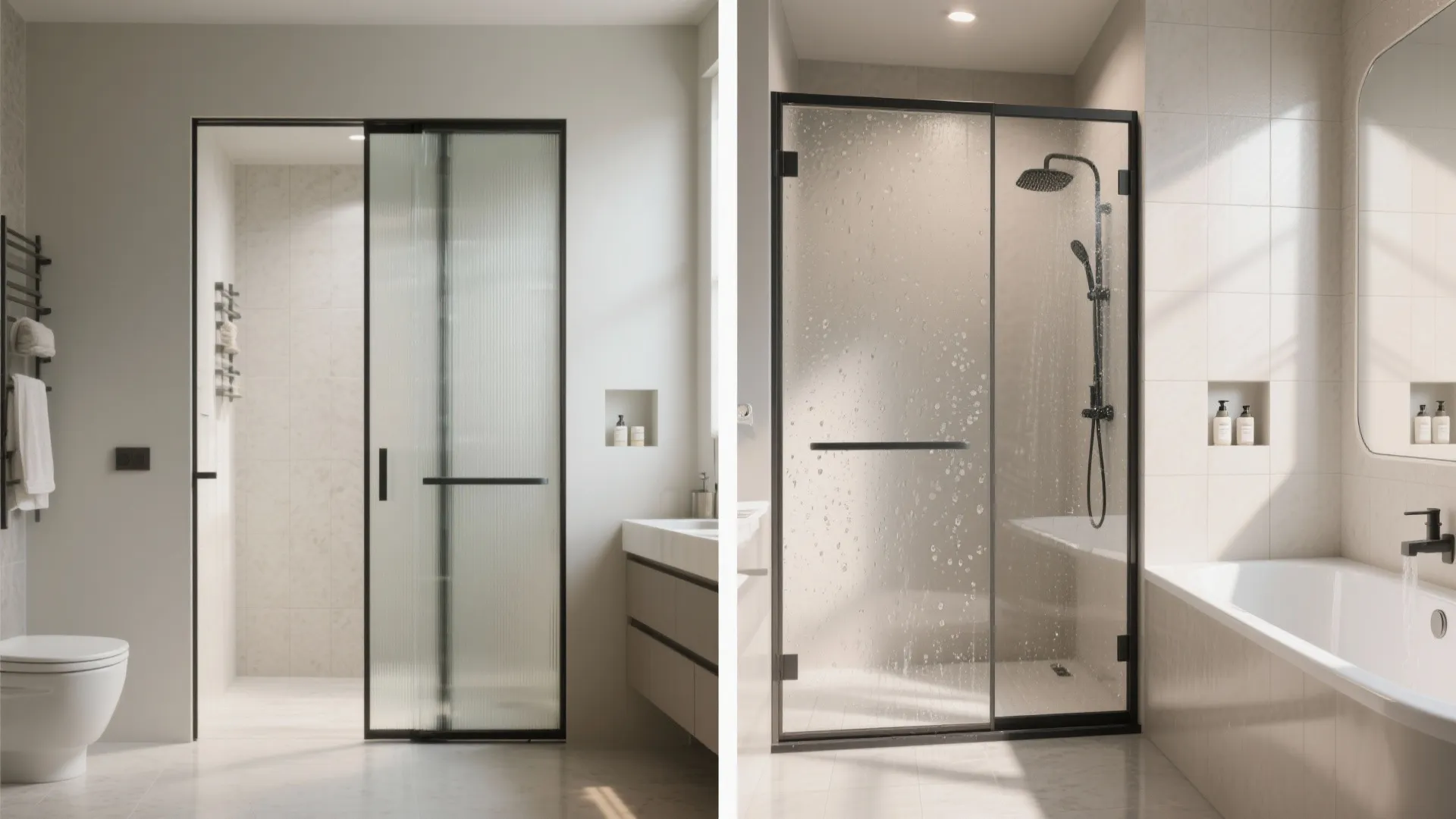 5. Wet-Dry Split with Folding Screen