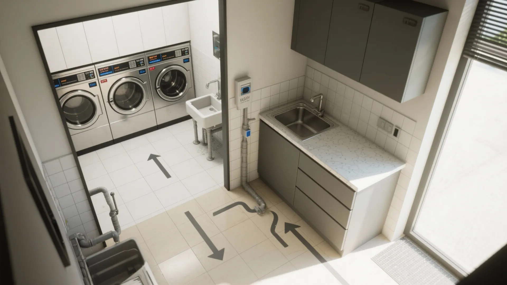 4. Wet zone vs dry zone: define workflow