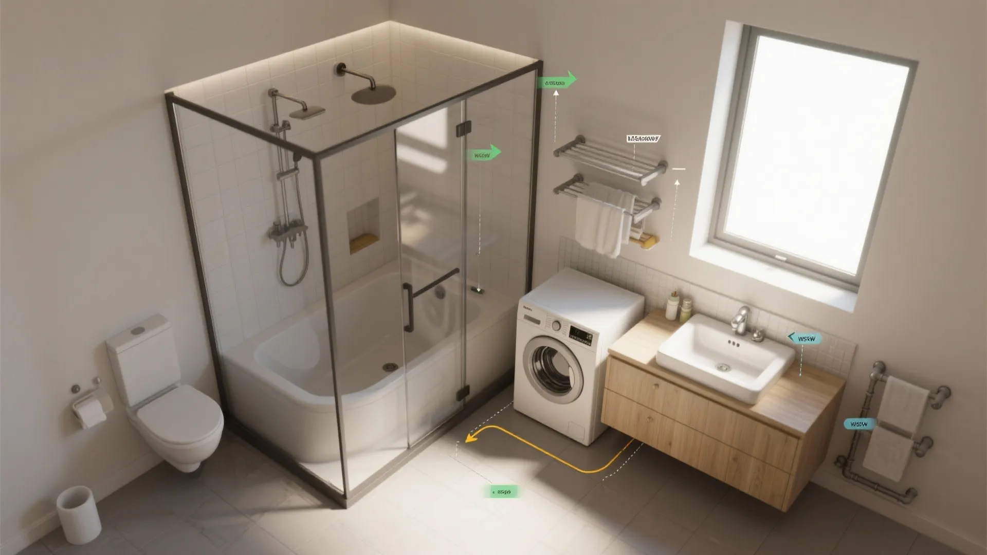 Idea 3 — Wet-dry zoning for efficiency