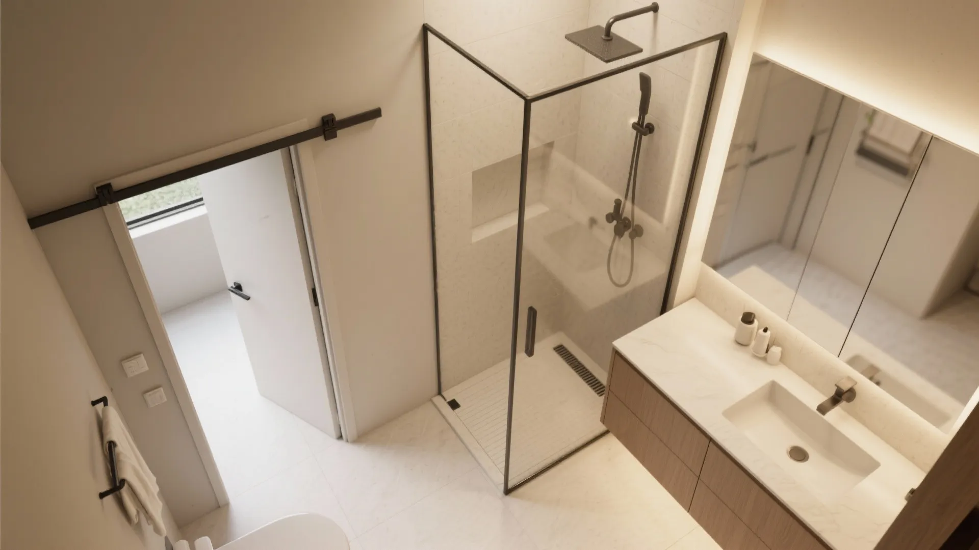 Smarter traffic: pocket doors and wet/dry zoning