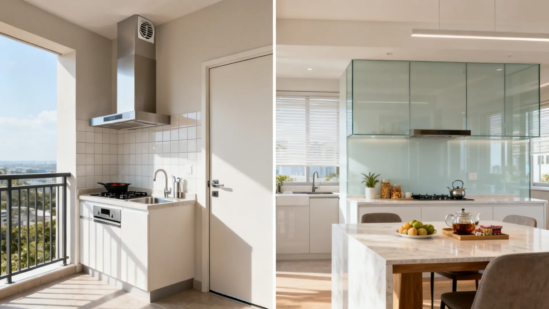 Idea 2: Zoning a wet-and-dry pair for heat, smell, and noise control