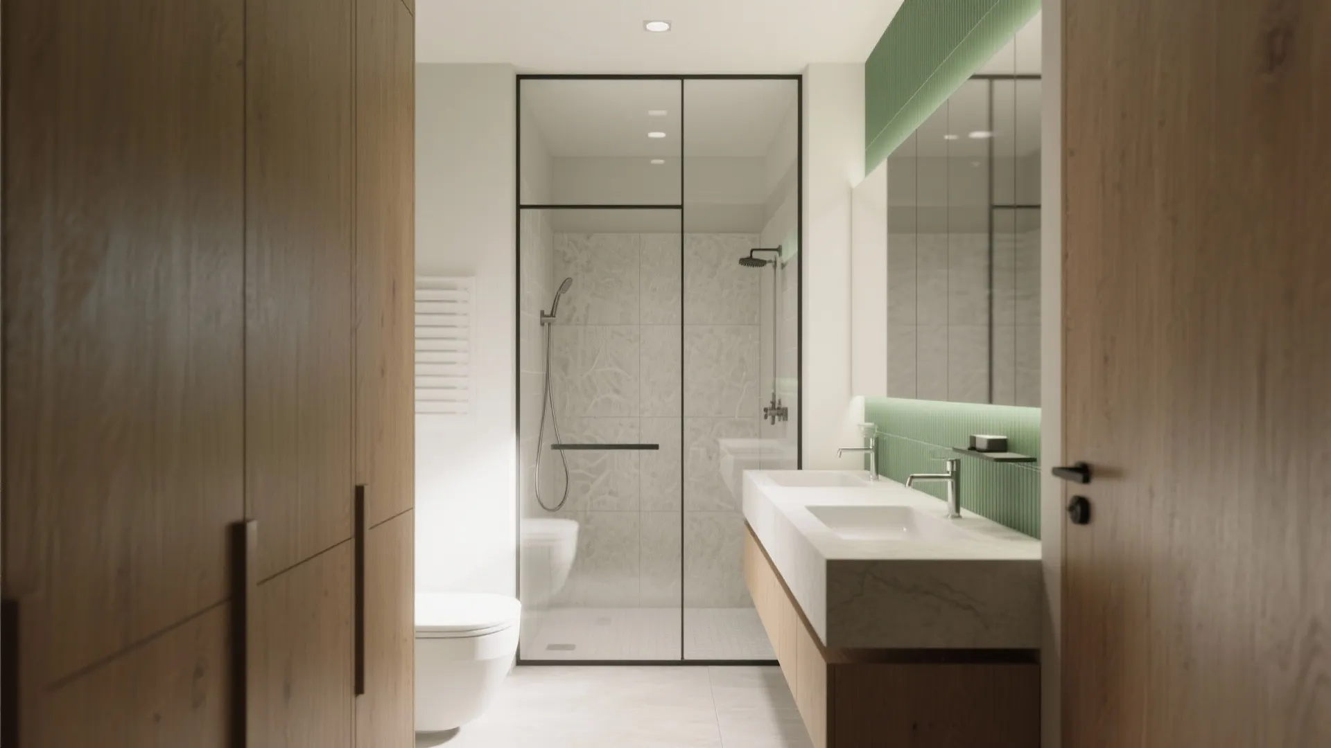 4. Wet zones by design — maximize wet/dry separation