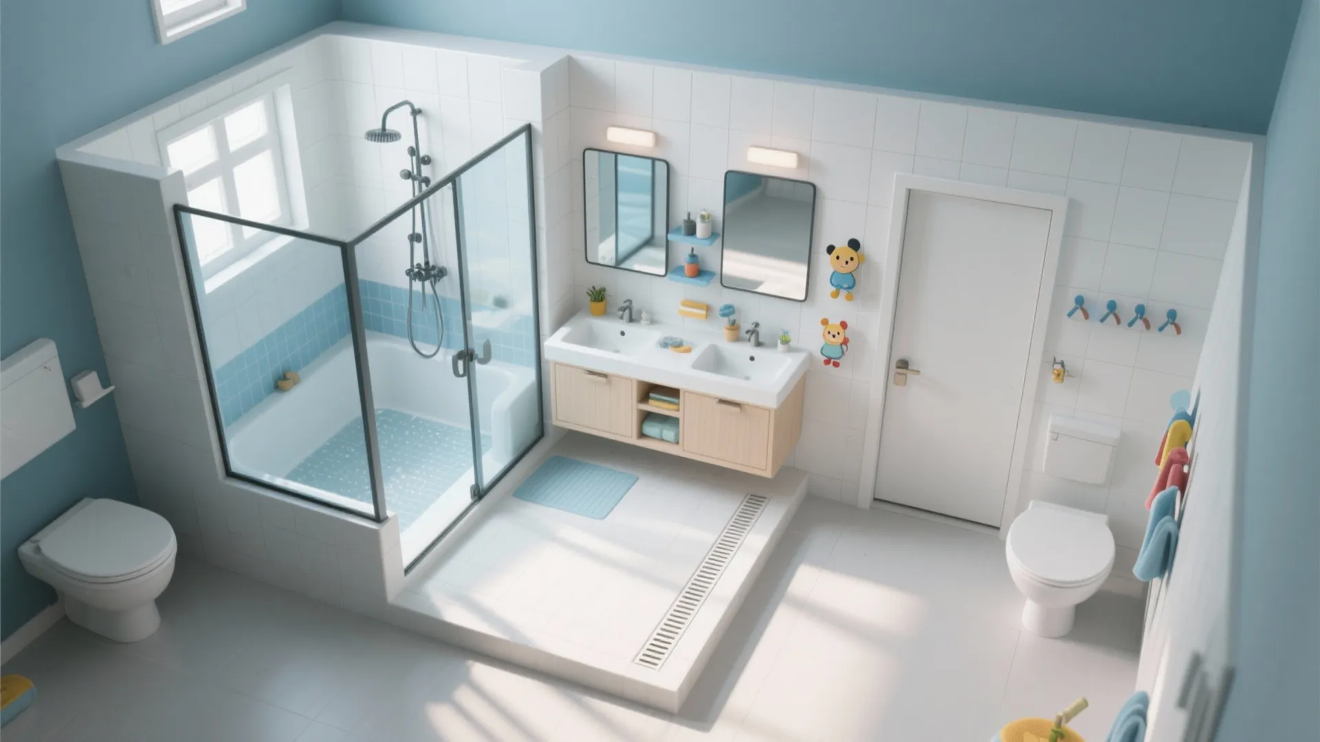 Wet/Dry Zoning That Streamlines Busy Mornings