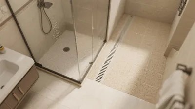 Modern Walk-In Shower Bathroom Design