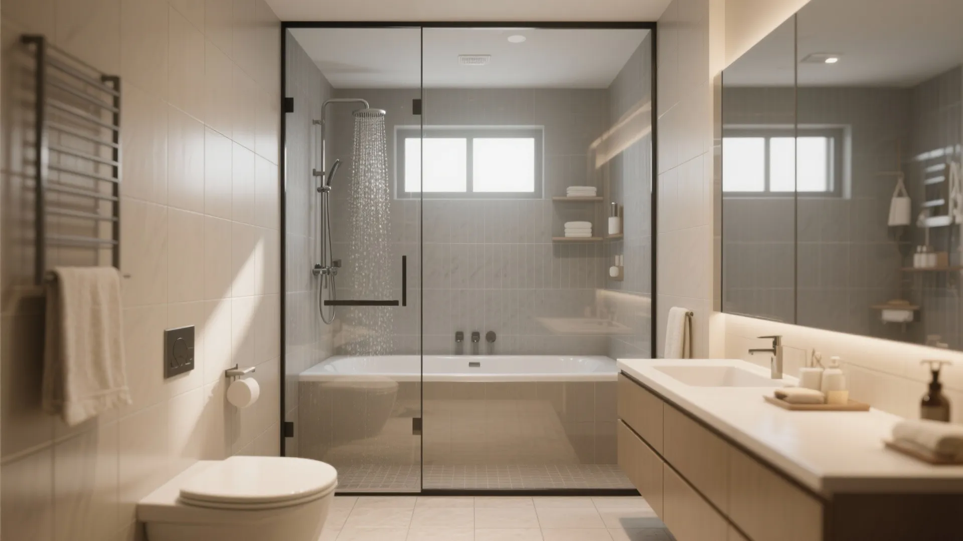 1. Wet room efficiency