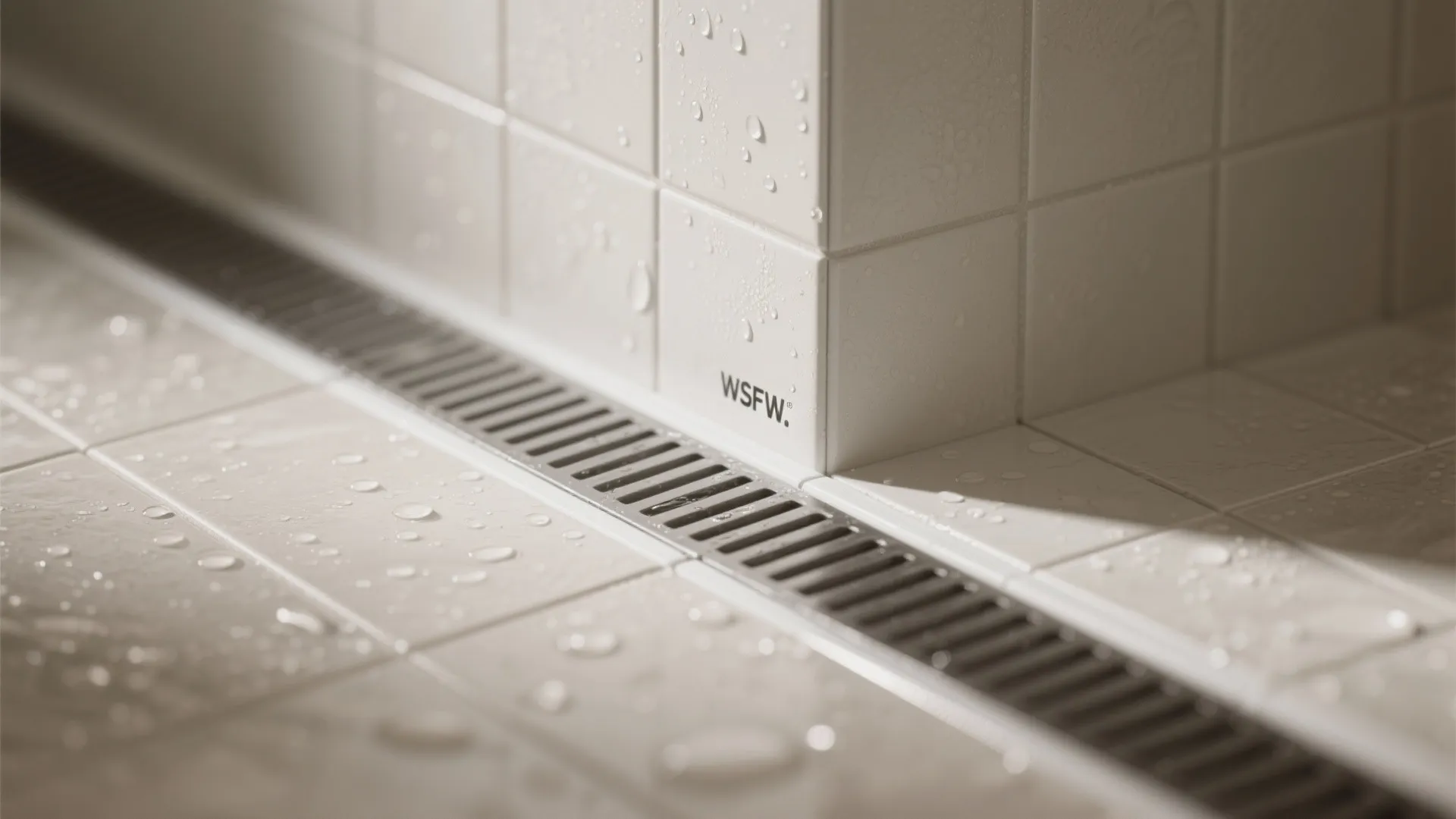 Wet room with a freestanding tub