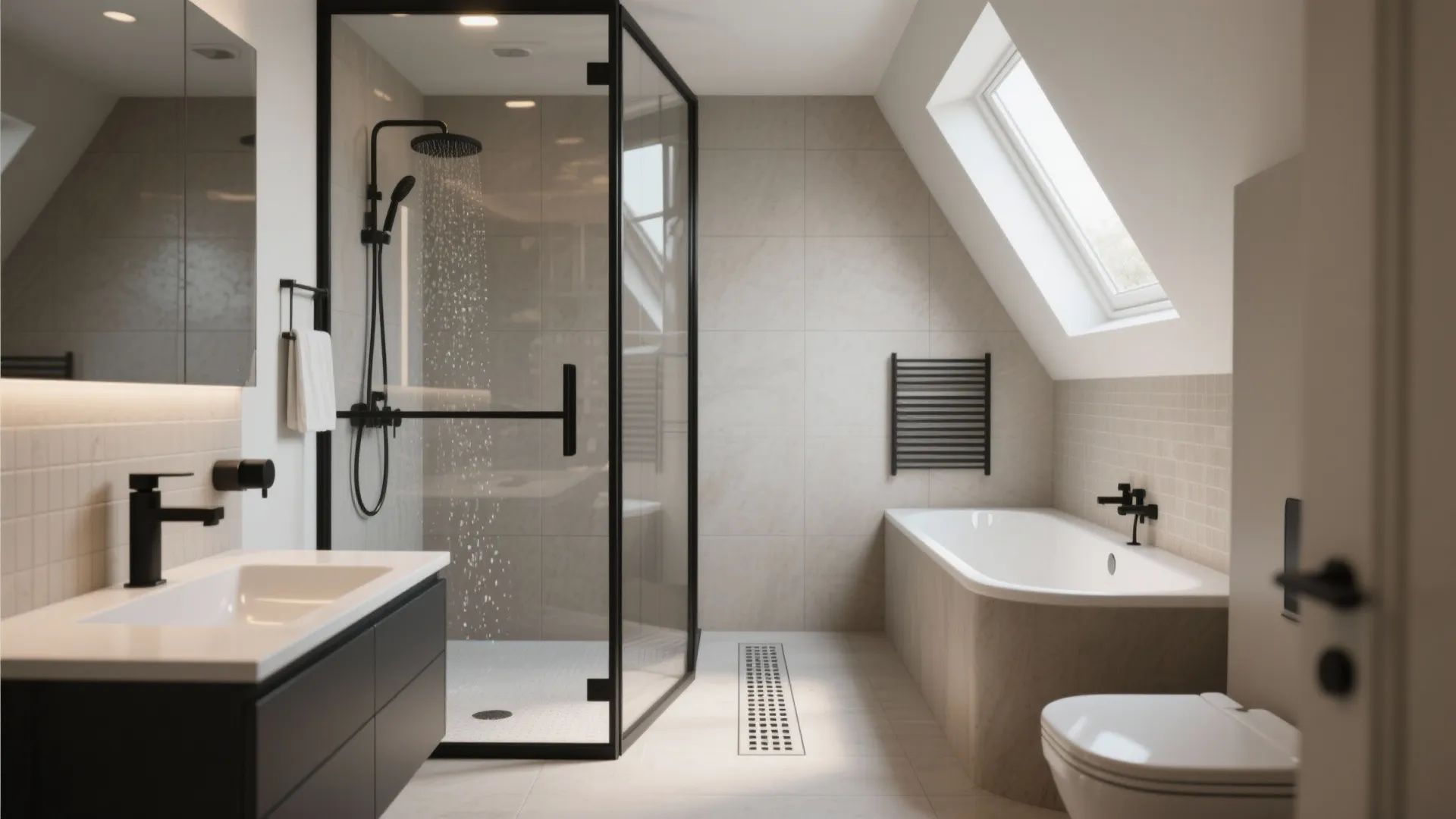 4. Wet-room or shower-tub hybrids (open and flexible)