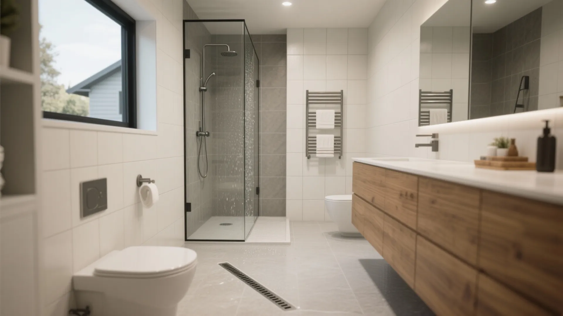 2. Wet-room style for small footprints