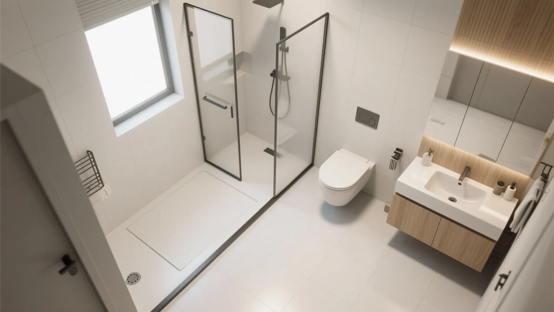 Compact Wet-Room Layout
