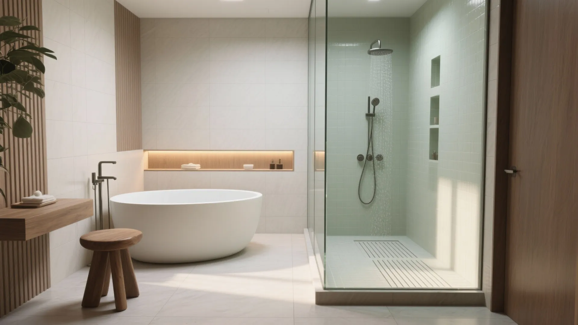 Idea 2: The wet room with a freestanding tub