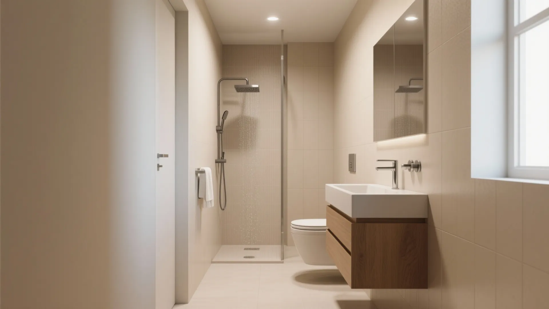 1. Run everything along one wet wall