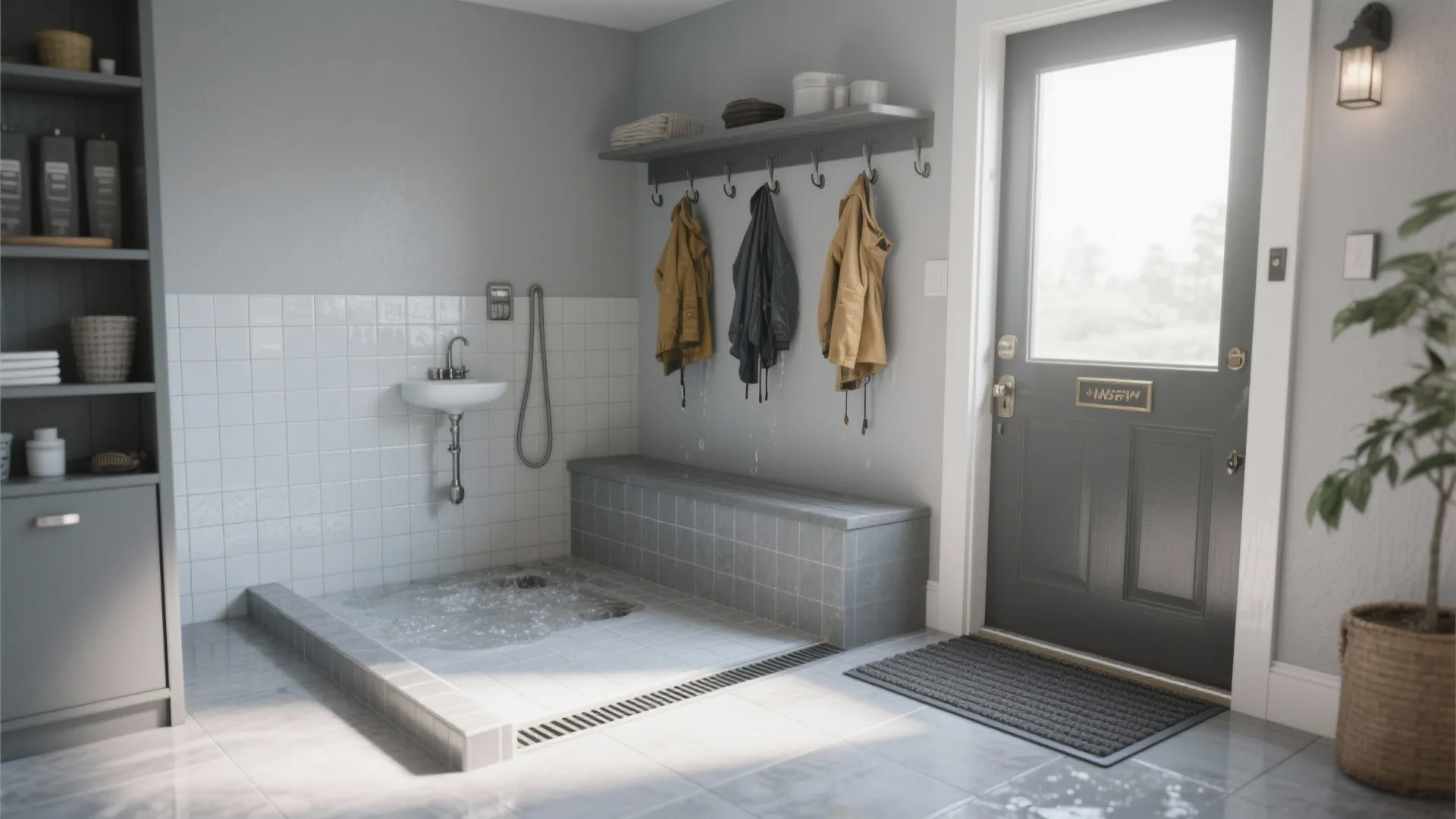 3. Wet zone with durable finishes