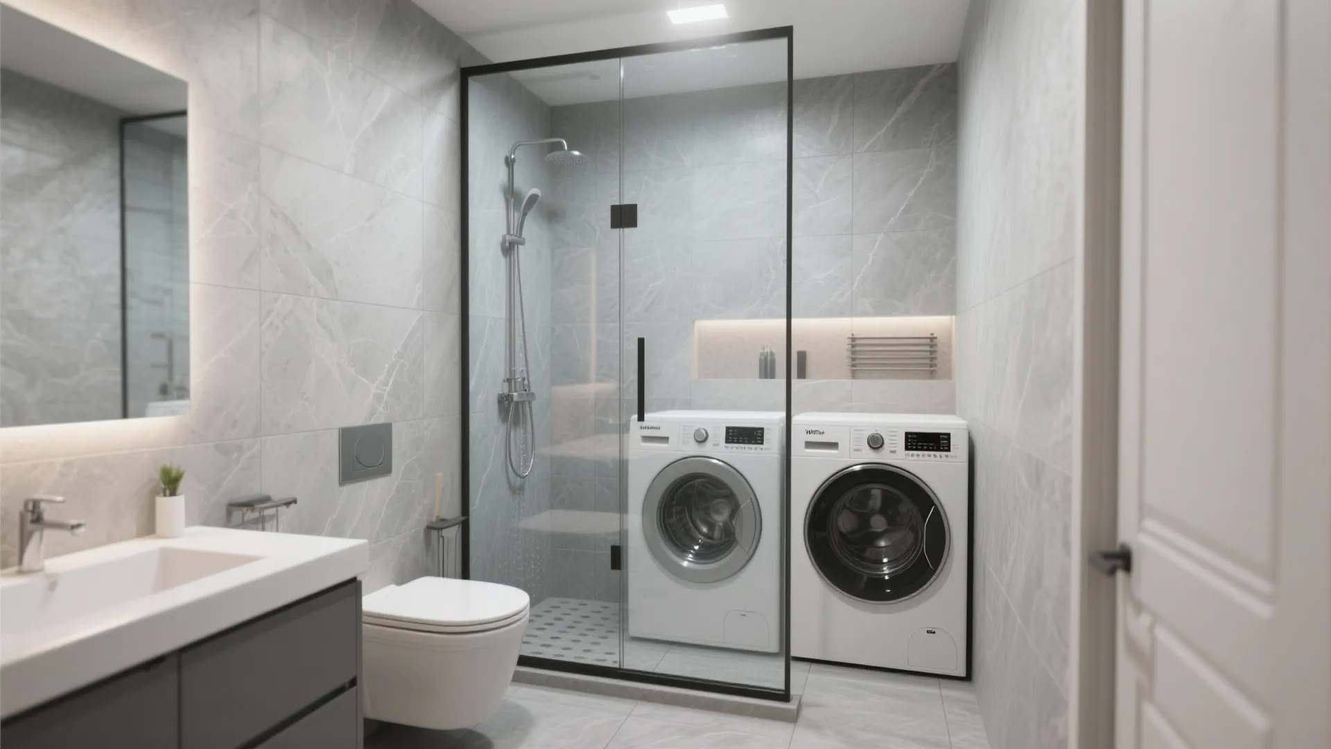 Tuck Laundry into a Wet Zone