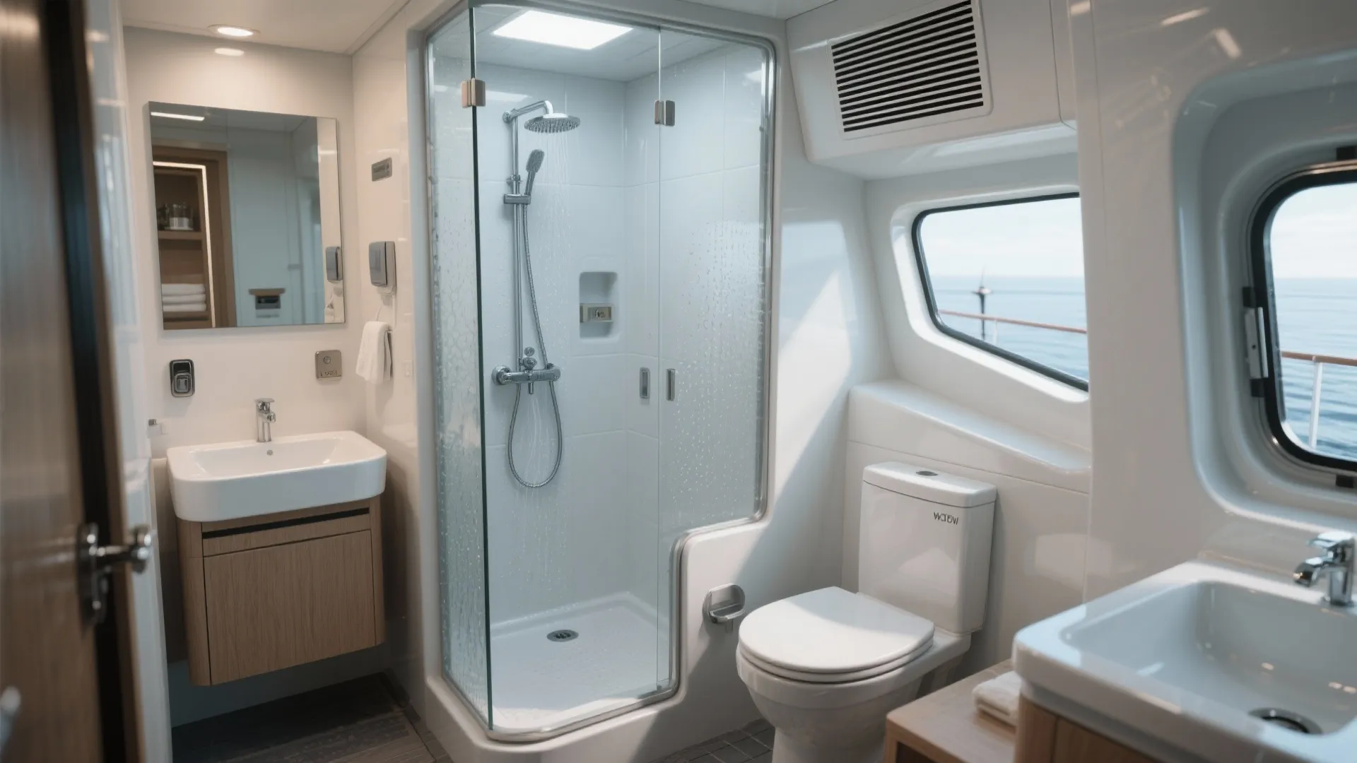 4. Wet Bath with Separate Powder Room