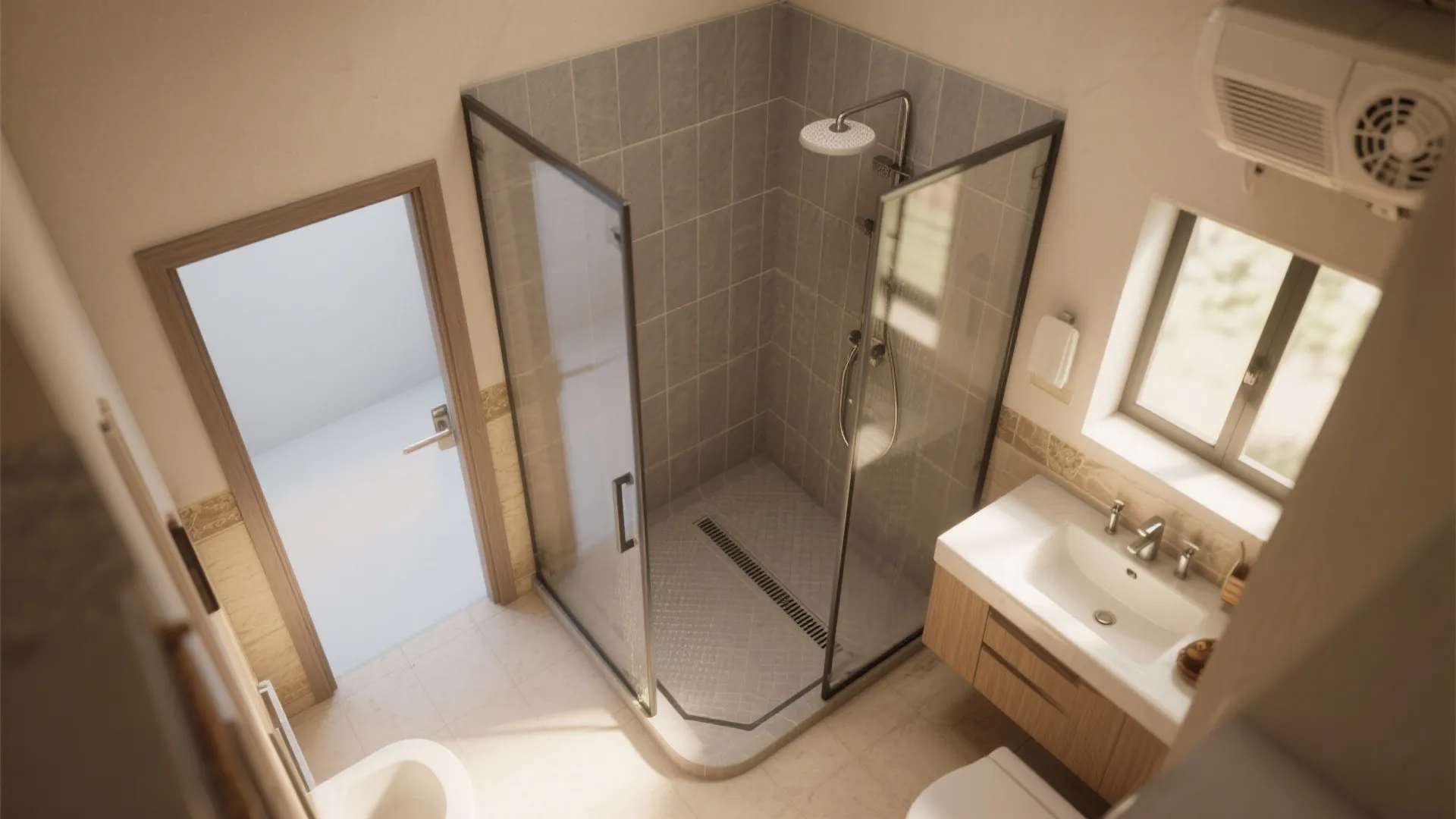 Wet-Dry Separation with Light and Air