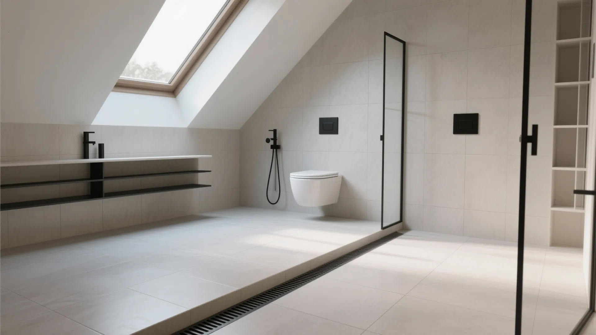2. Go for a wet room to maximize floor area