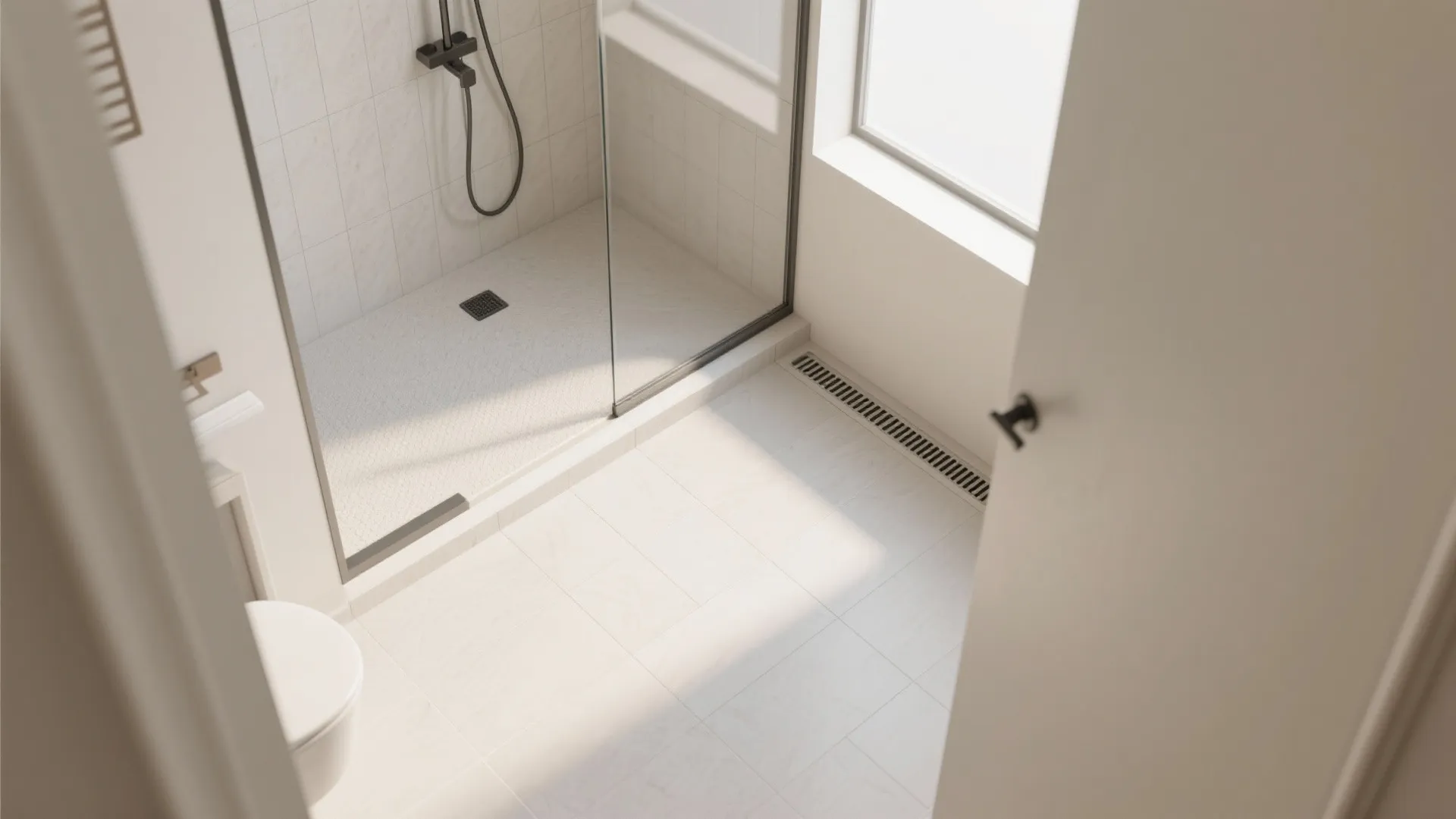 Wet-Room Continuity with a Linear Drain