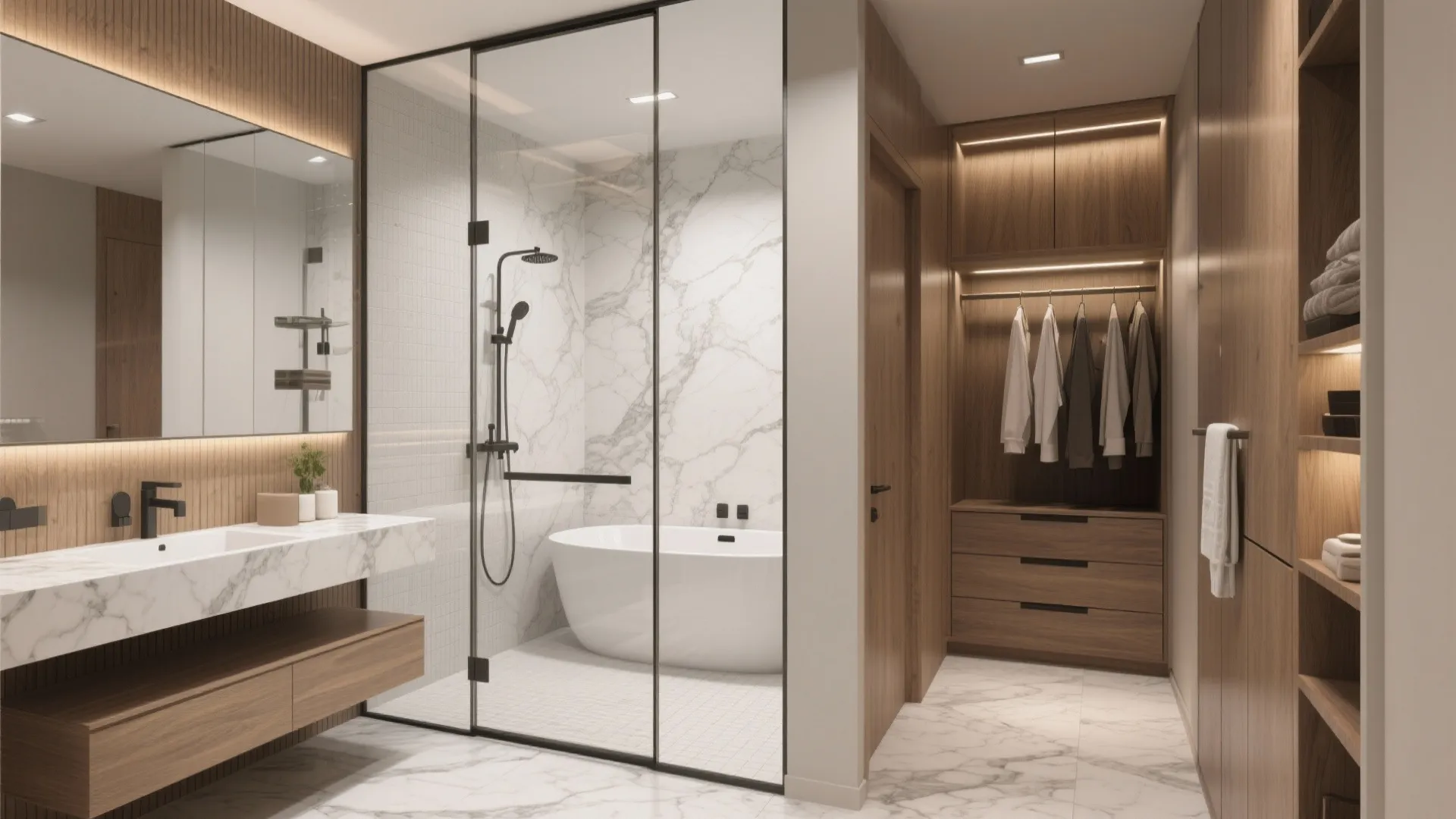 10. Wet Room Next to Dressing Area